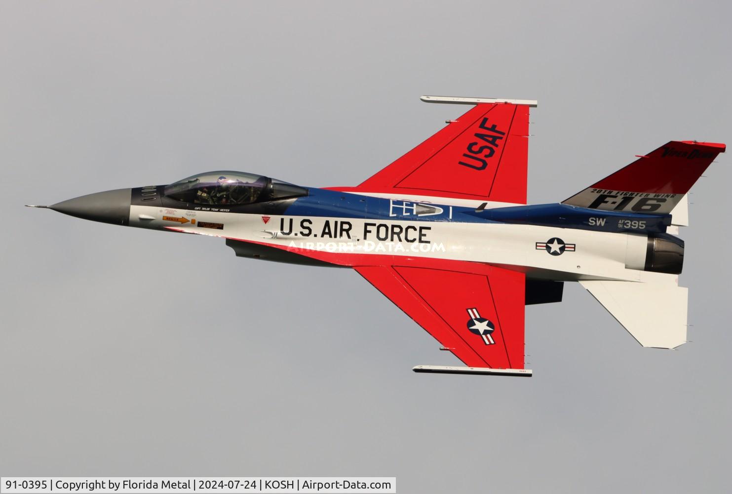 91-0395, 1991 General Dynamics F-16CM Fighting Falcon C/N CC-93, USAF F-16C zx