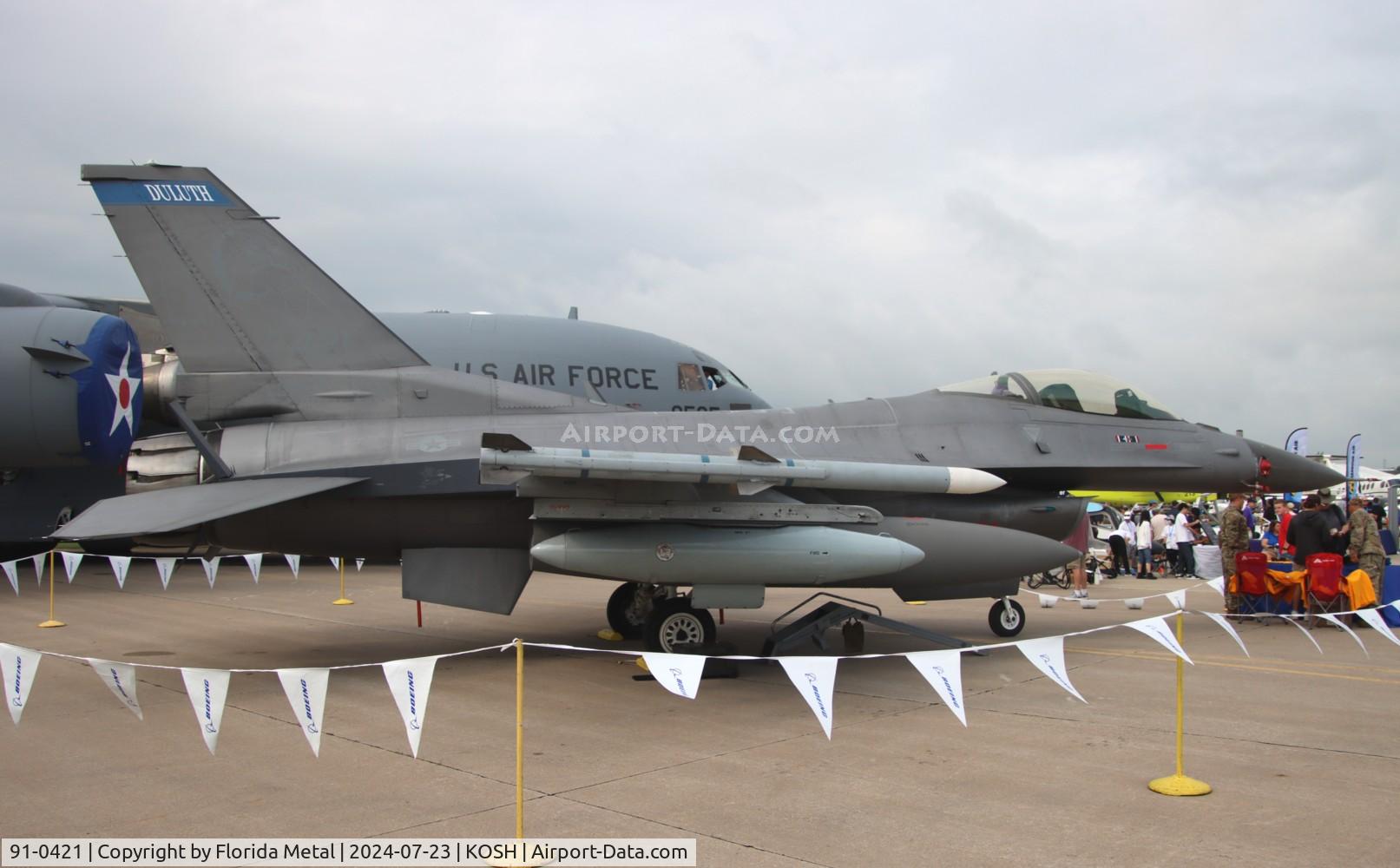 91-0421, 1991 General Dynamics F-16C Fighting Falcon C/N CC-119, USAF F-16C zx