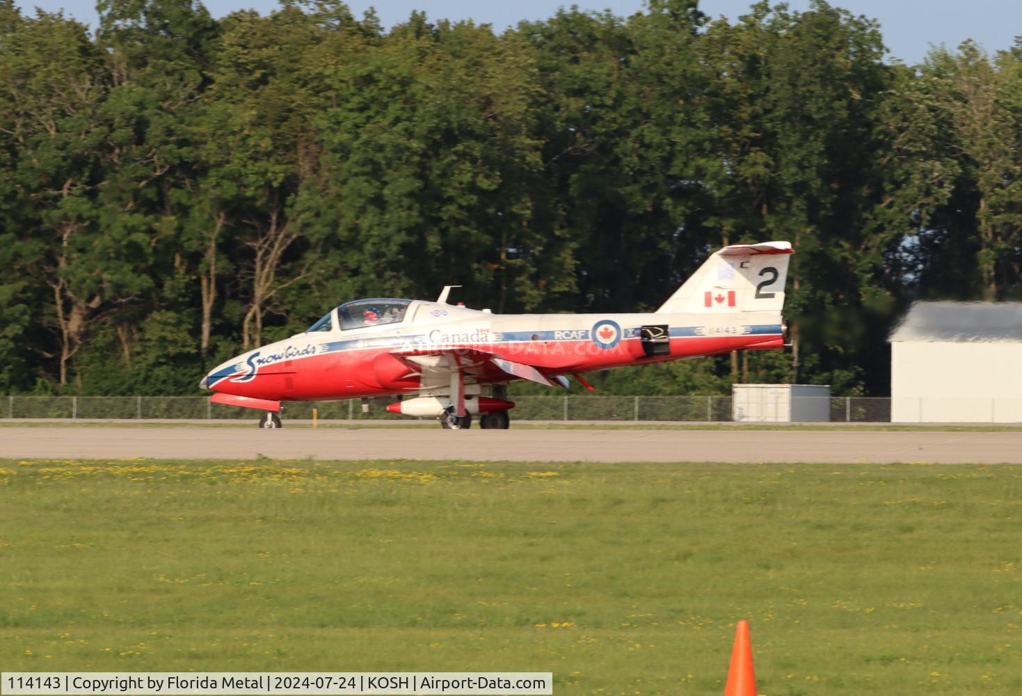 114143, Canadair CT-114 Tutor C/N 1143, CT-114 Snowbirds zx