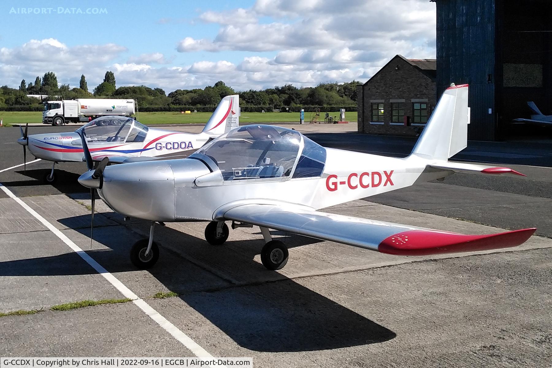 G-CCDX, 2003 Aerotechnik EV-97 Eurostar C/N PFA 315-14013, Barton