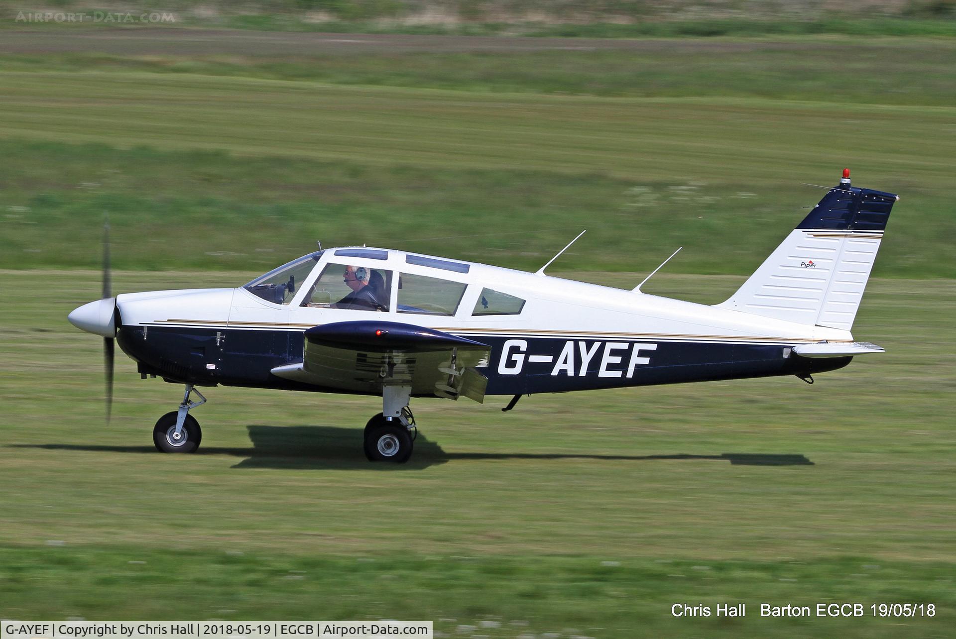 G-AYEF, 1970 Piper PA-28-180 Cherokee C/N 28-5815, Barton