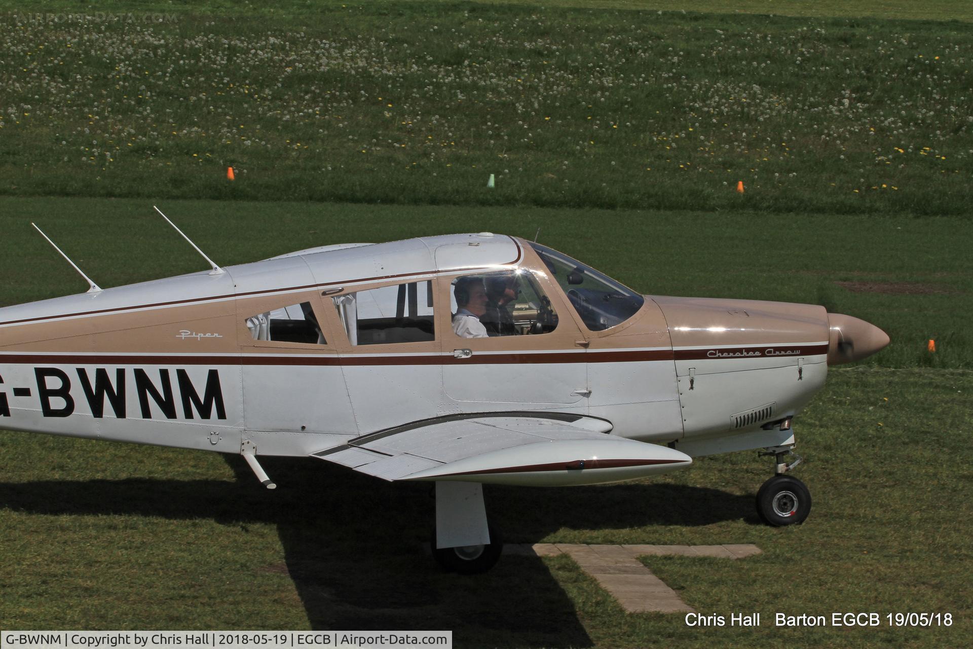 G-BWNM, 1968 Piper PA-28R-180 Cherokee Arrow C/N 28R-30435, Barton