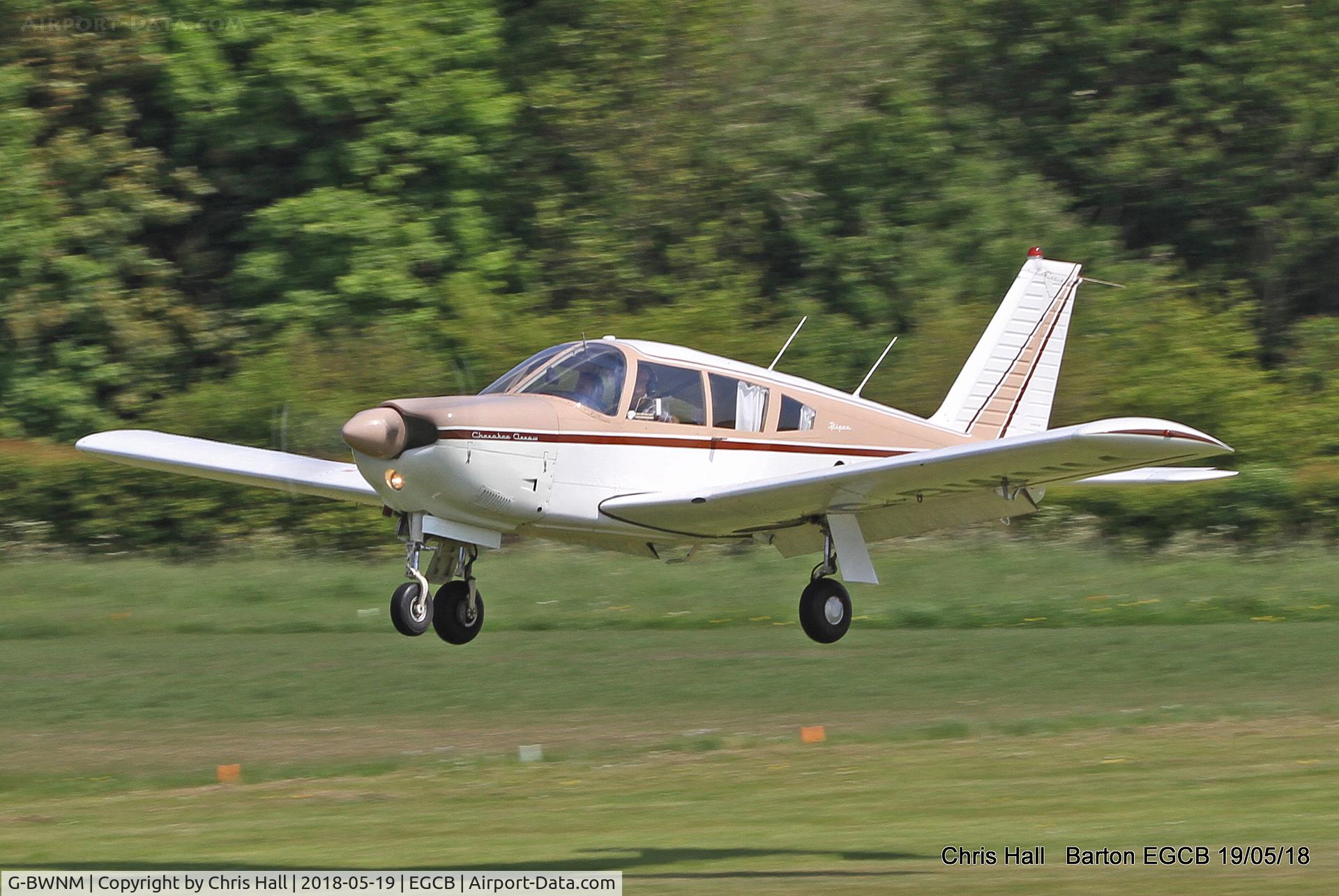G-BWNM, 1968 Piper PA-28R-180 Cherokee Arrow C/N 28R-30435, Barton