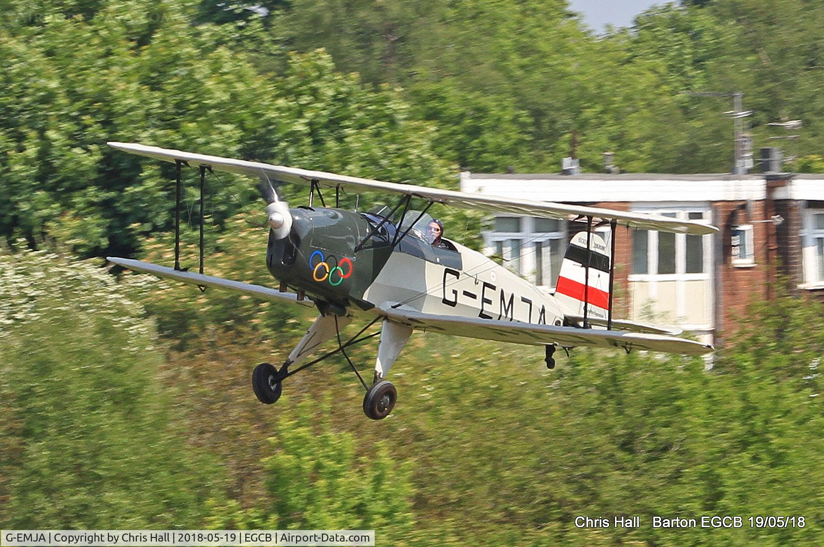 G-EMJA, 1995 CASA 1-131E Srs 2000 Replica Jungmann C/N PFA 242-12340, Barton