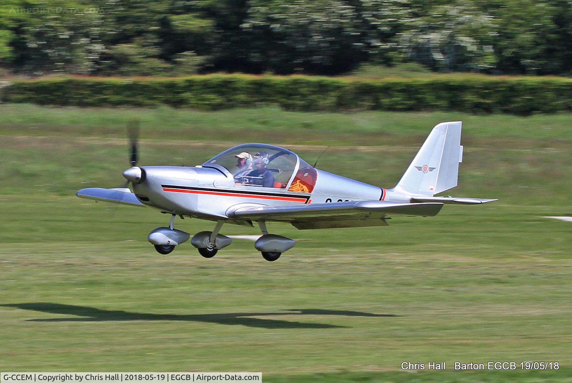 G-CCEM, 2003 Aerotechnik EV-97A Eurostar C/N PFA 315-13987, Barton