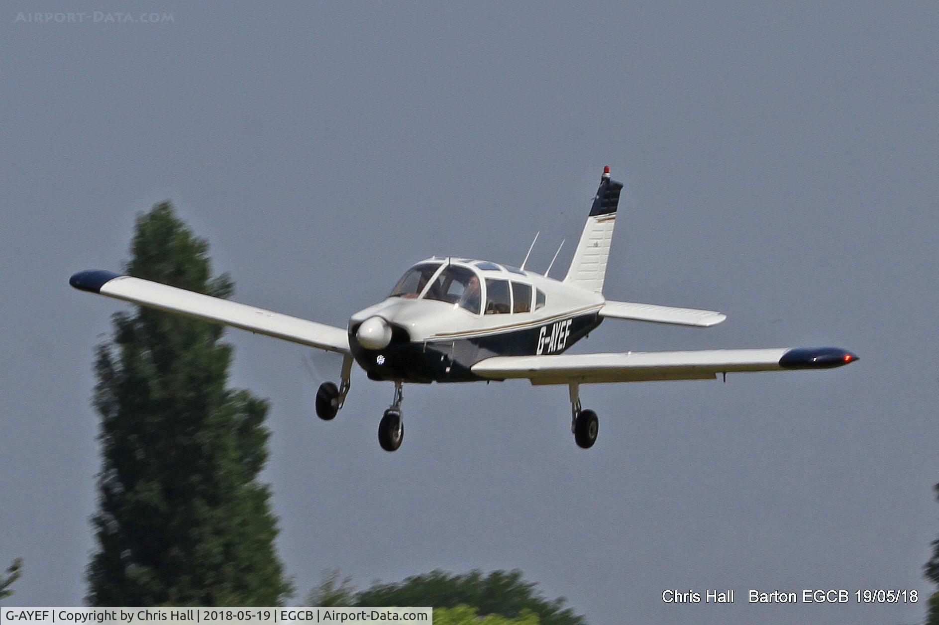 G-AYEF, 1970 Piper PA-28-180 Cherokee C/N 28-5815, Barton