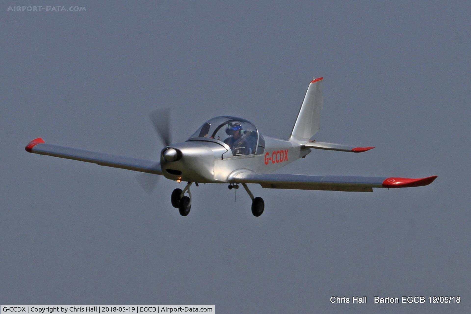 G-CCDX, 2003 Aerotechnik EV-97 Eurostar C/N PFA 315-14013, Barton