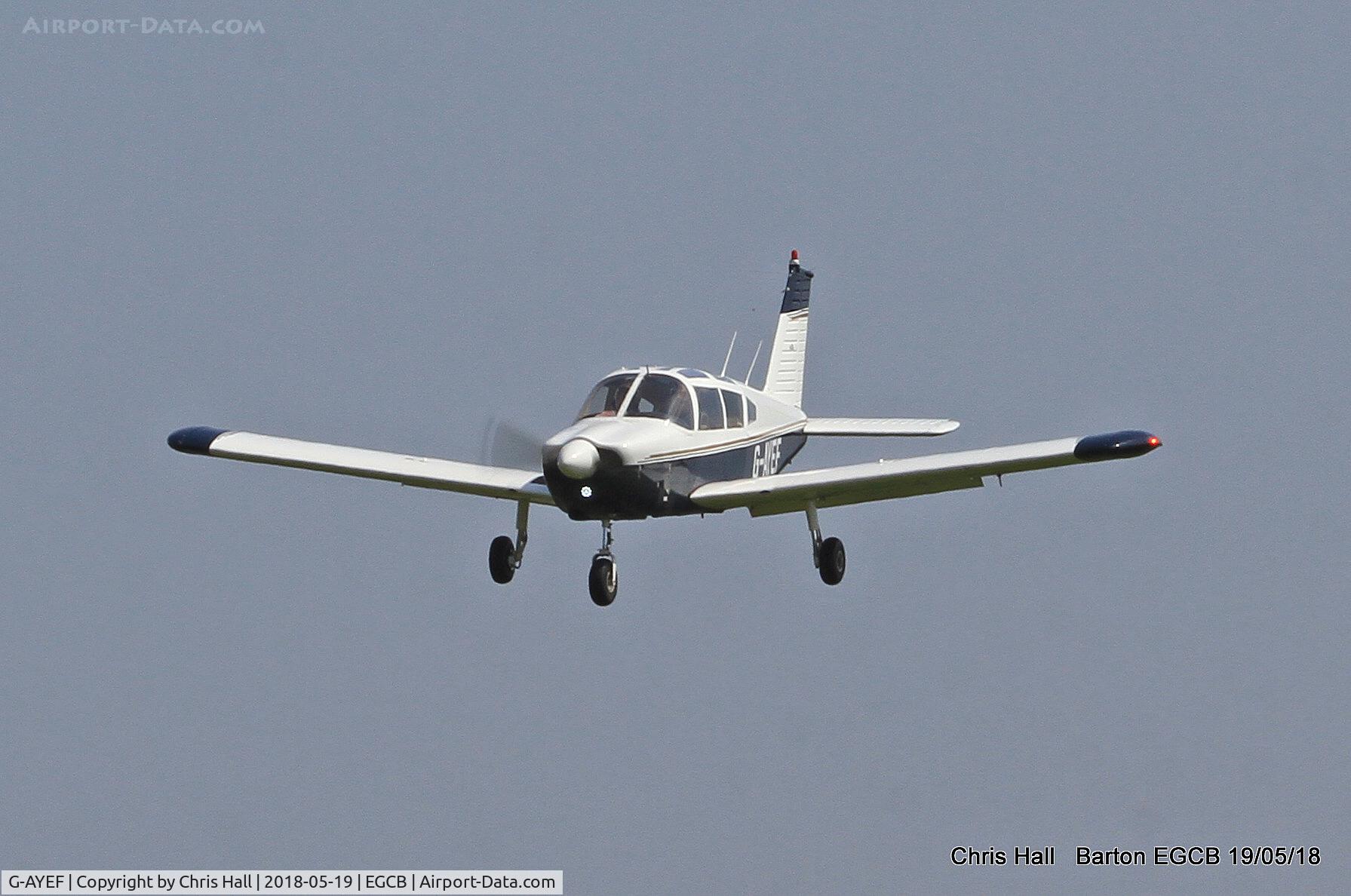 G-AYEF, 1970 Piper PA-28-180 Cherokee C/N 28-5815, Barton