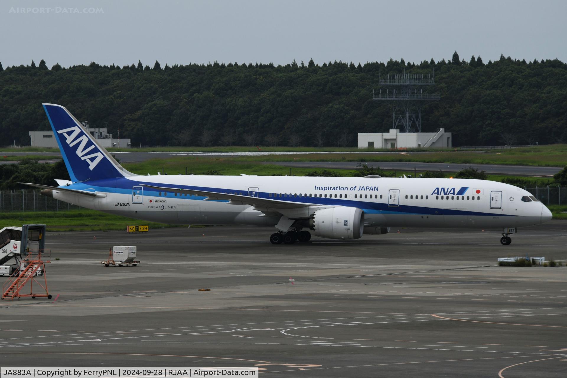 JA883A, 2016 Boeing 787-9 Dreamliner Dreamliner C/N 43873, ANA B789 arriving