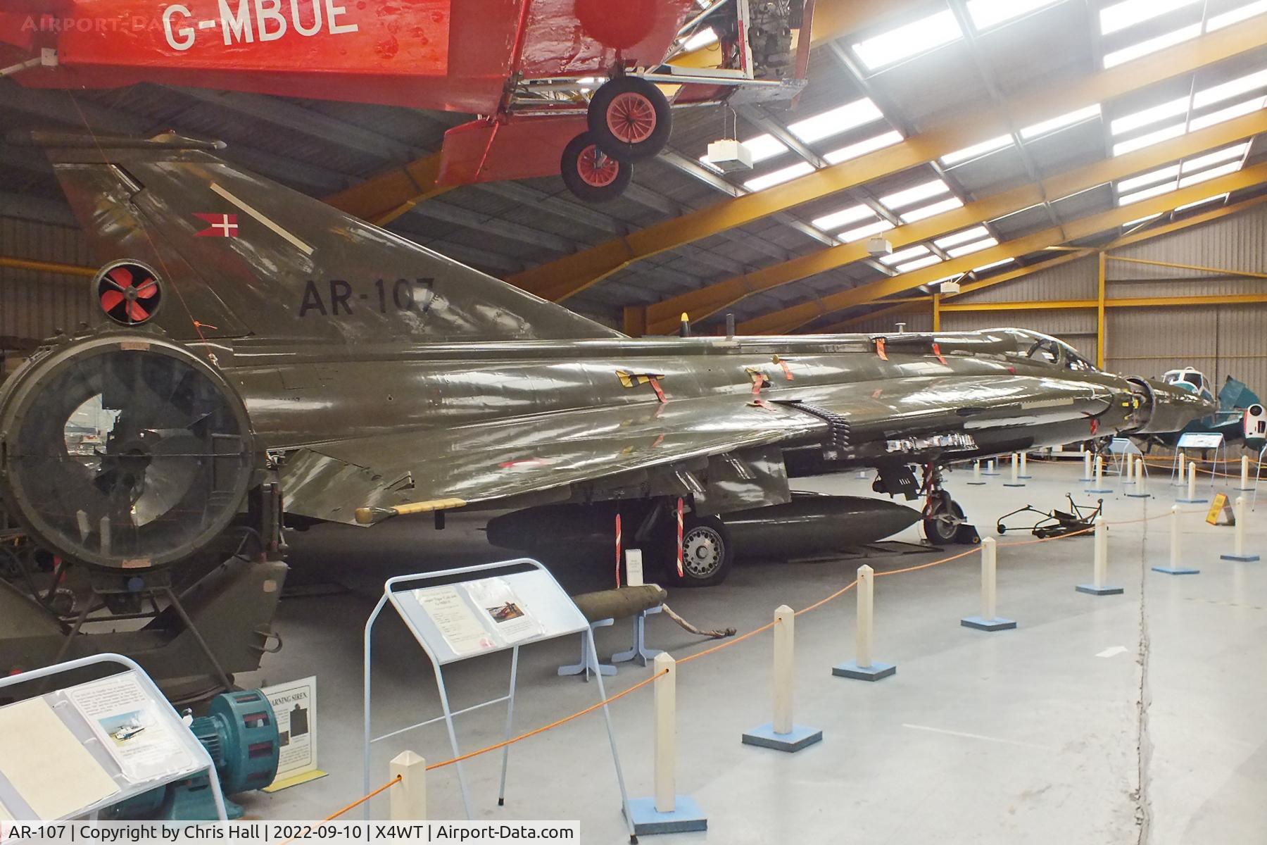 AR-107, 1971 Saab RF-35 Draken C/N 35-1107, Newark Air Museum