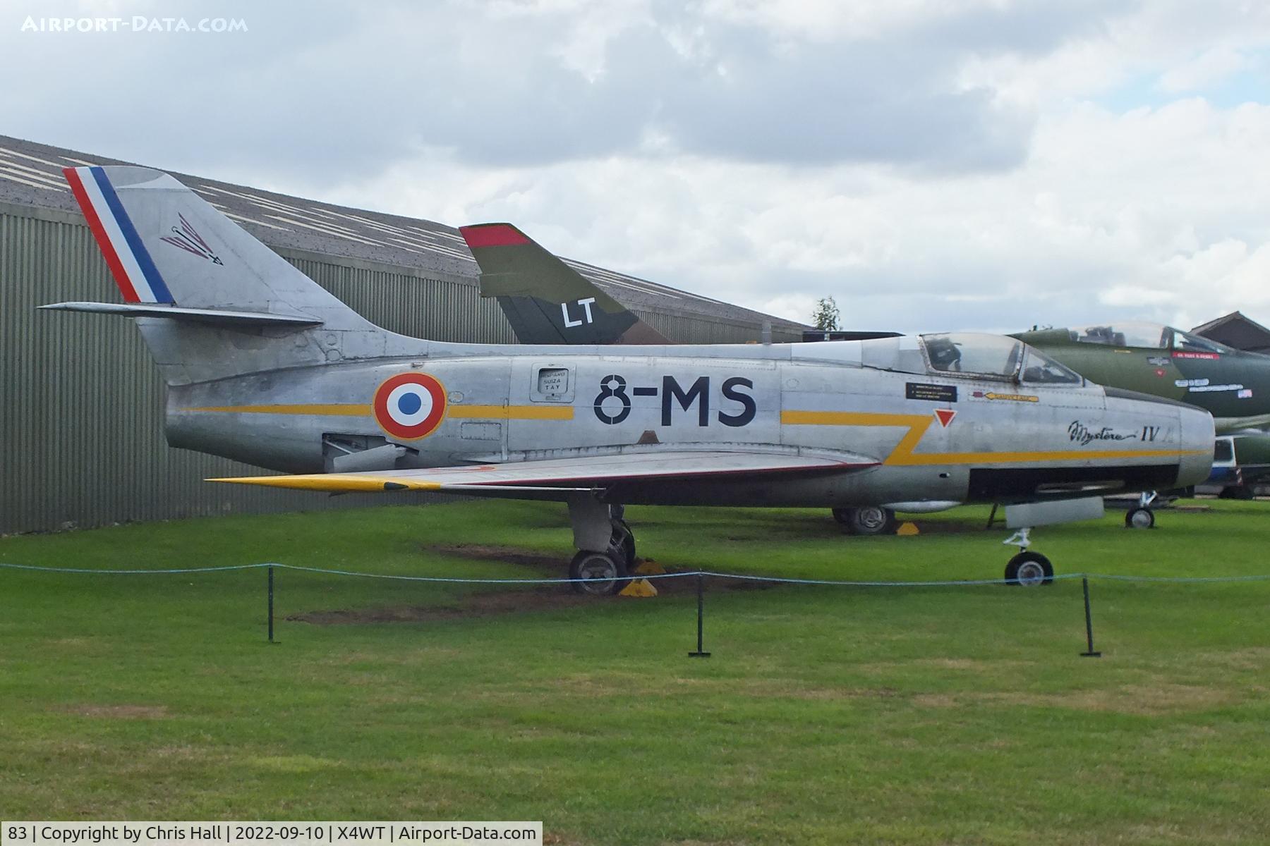 83, Dassault MD-454 Mystere IVA C/N 83, Newark Air Museum