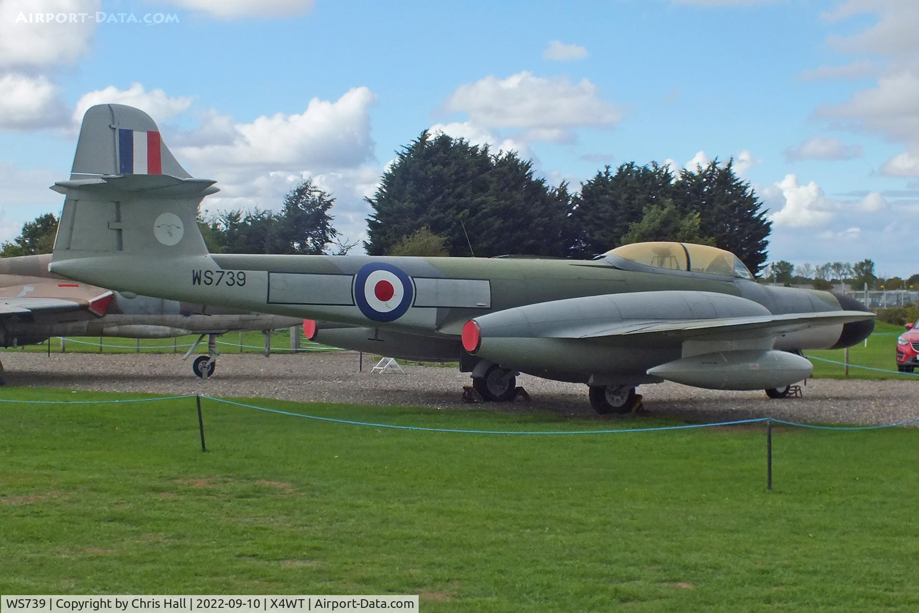 WS739, Gloster Meteor NF(T).14 C/N Not found WS739, Newark Air Museum