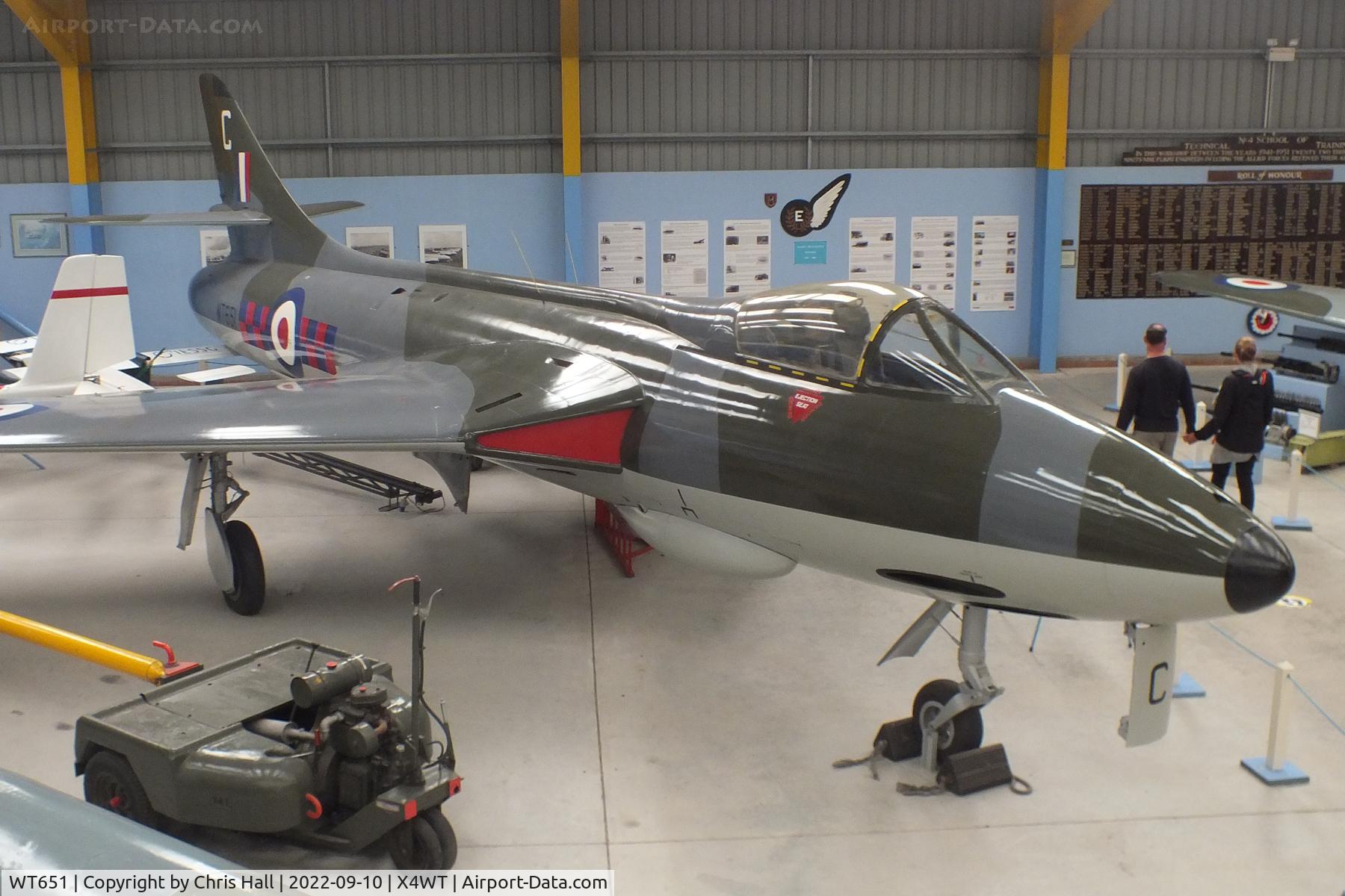 WT651, 1954 Hawker Hunter F.1 C/N 41H-665486, Newark Air Museum