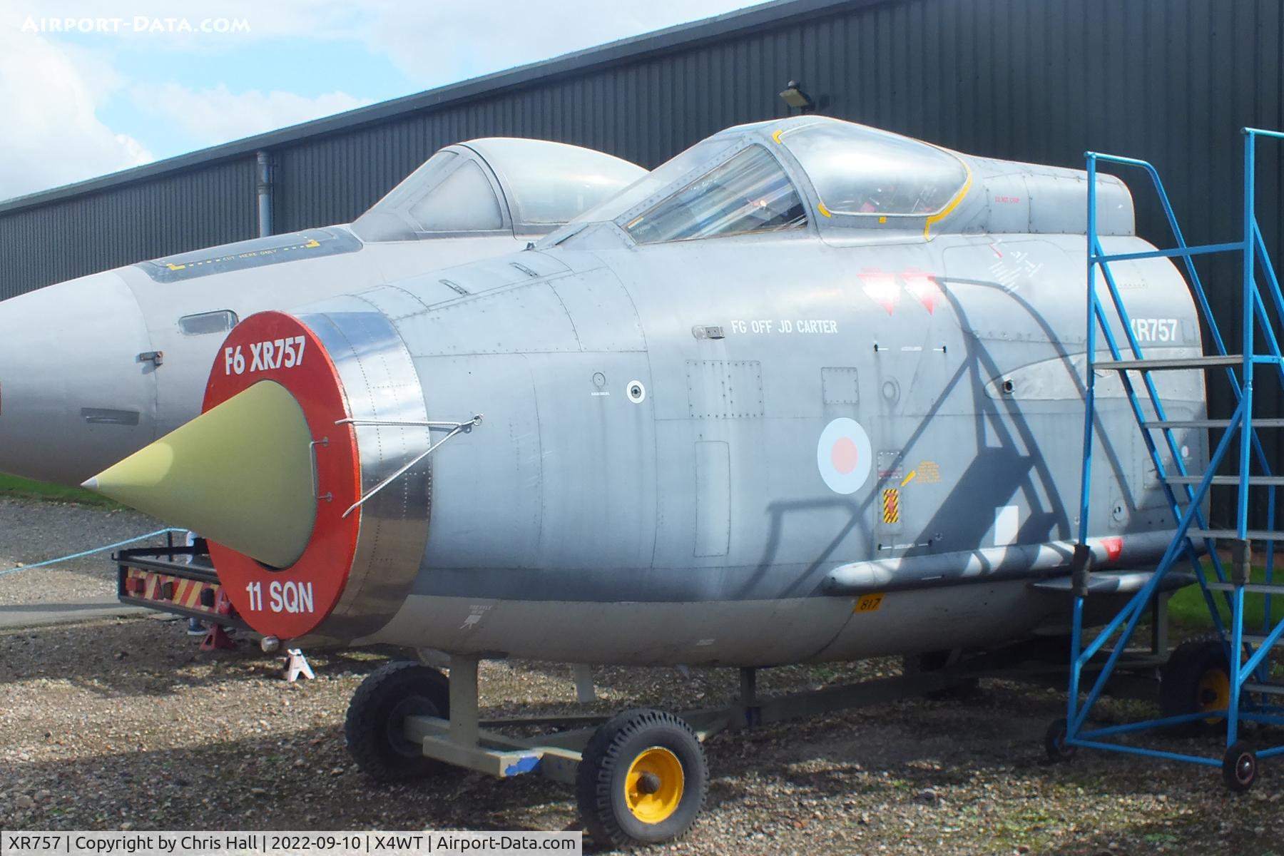 XR757, 1965 English Electric Lightning F.6 C/N 95222, Newark Air Museum