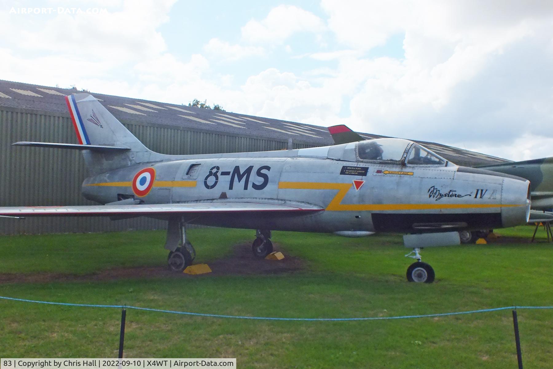 83, Dassault MD-454 Mystere IVA C/N 83, Newark Air Museum