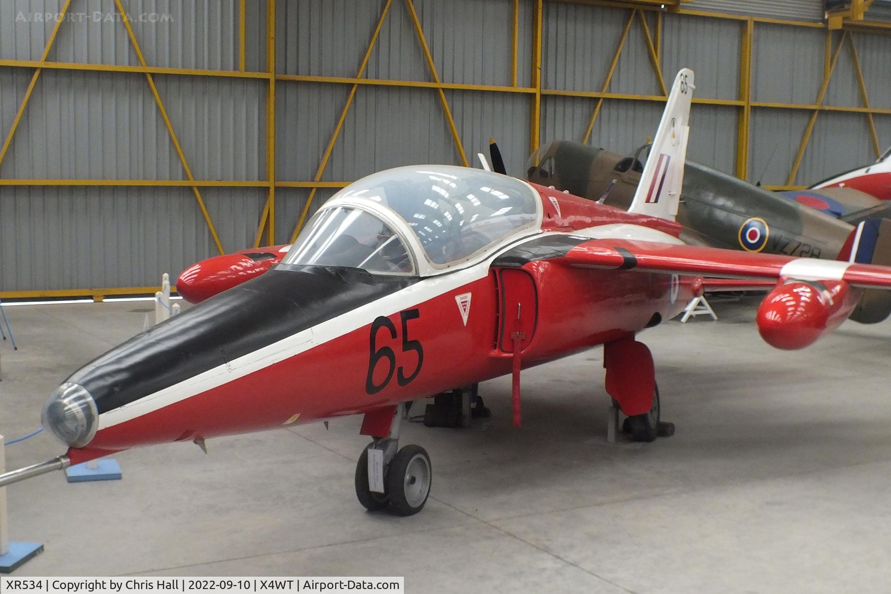 XR534, 1963 Hawker Siddeley Gnat T.1 C/N FL545, Newark Air Museum