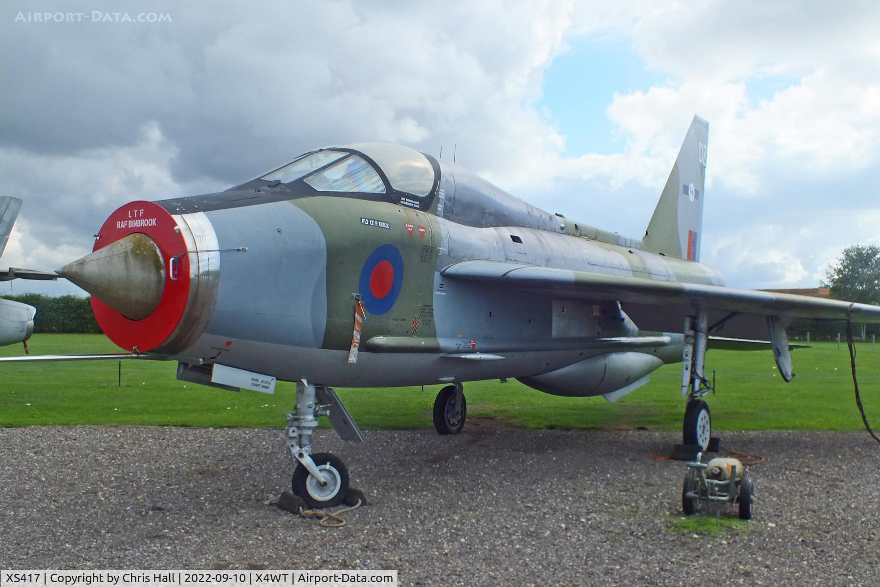 XS417, 1964 English Electric Lightning T.5 C/N 95002, Newark Air Museum