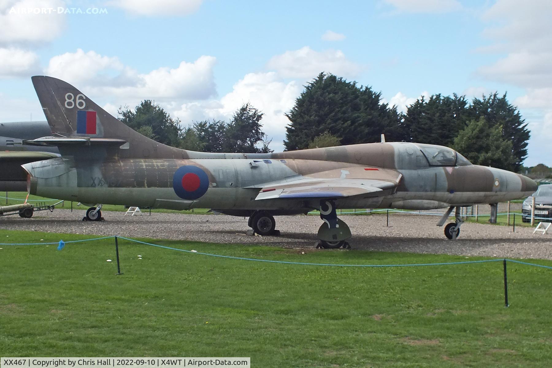 XX467, 1958 Hawker Hunter T.7 C/N 41H-693834, Newark Air Museum