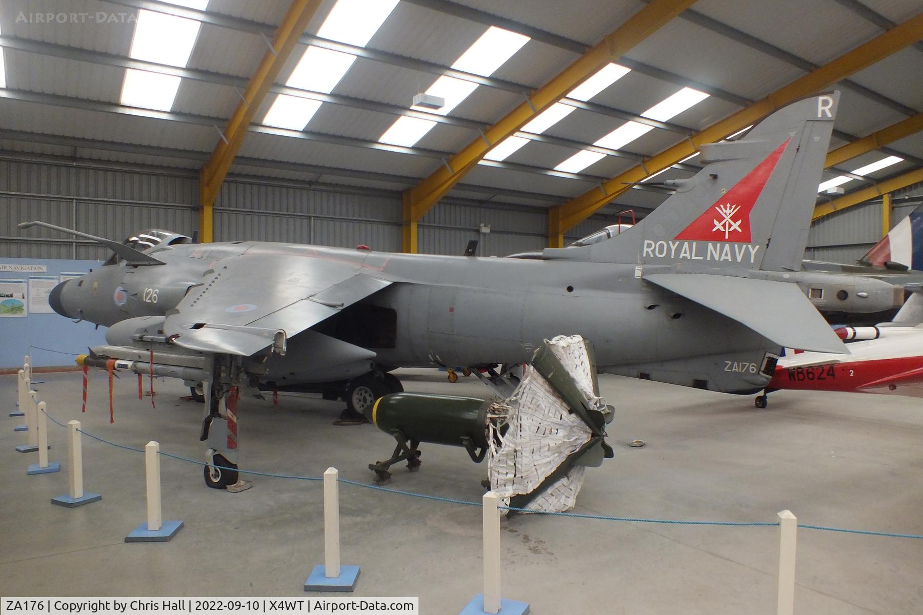 ZA176, 1981 British Aerospace Sea Harrier F/A.2 C/N 41H-912027/P6, Newark Air Museum