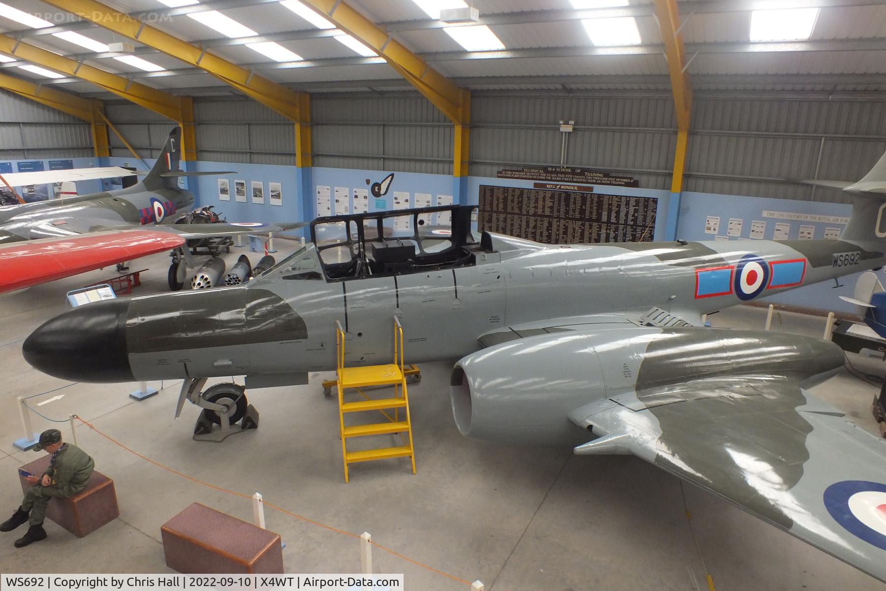 WS692, Gloster Meteor NF.12 C/N Not found WS692, Newark Air Museum