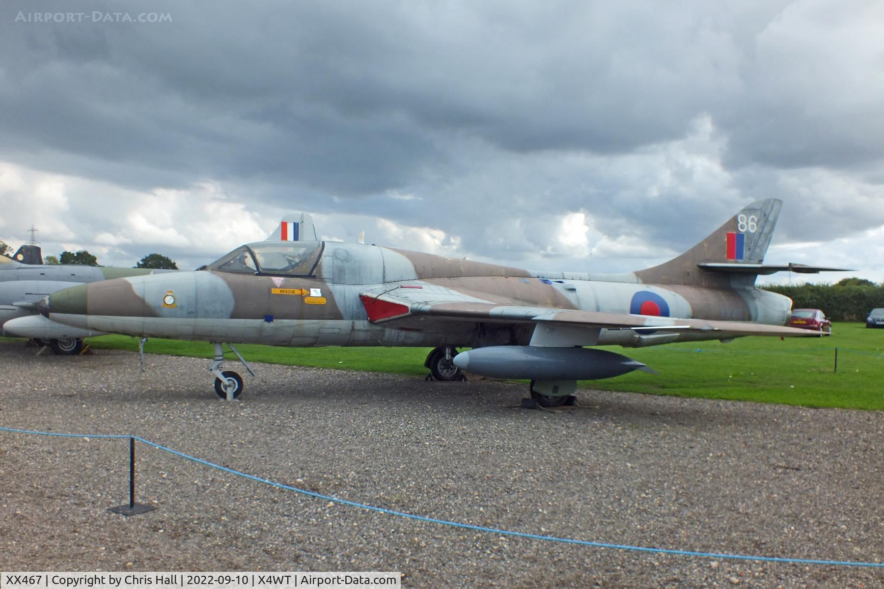 XX467, 1958 Hawker Hunter T.7 C/N 41H-693834, Newark Air Museum