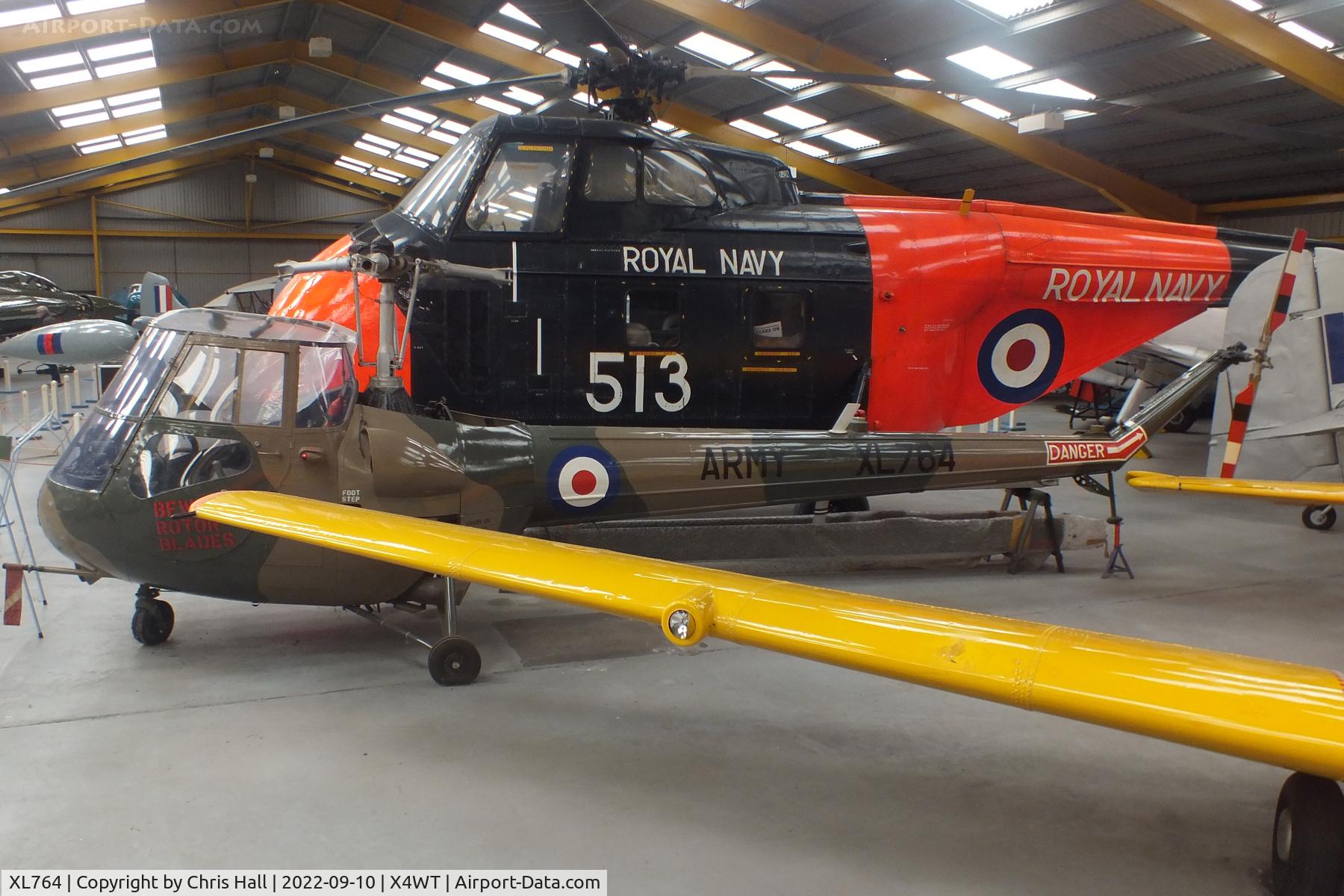 XL764, 1958 Saunders-Roe Skeeter AOP.12 C/N S2/5076, Newark Air Museum
