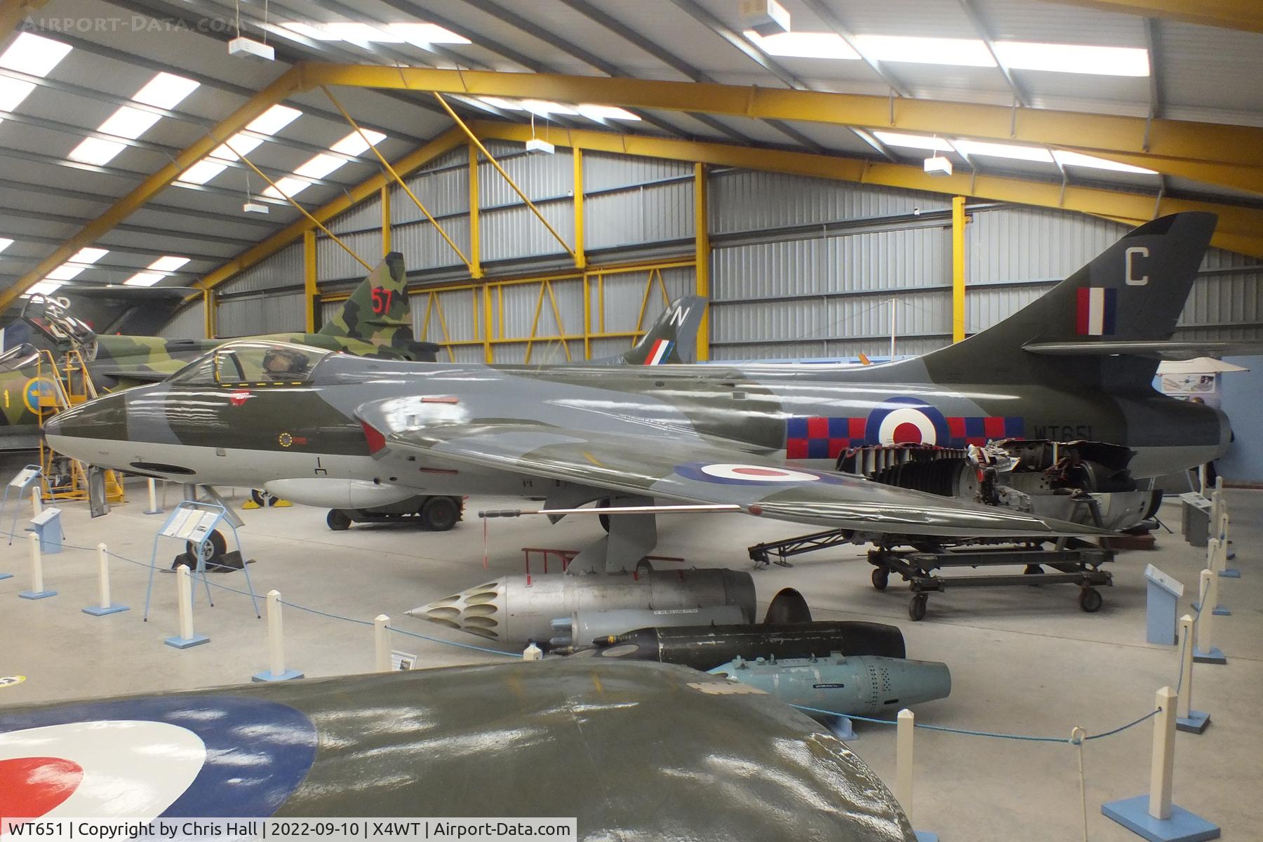 WT651, 1954 Hawker Hunter F.1 C/N 41H-665486, Newark Air Museum