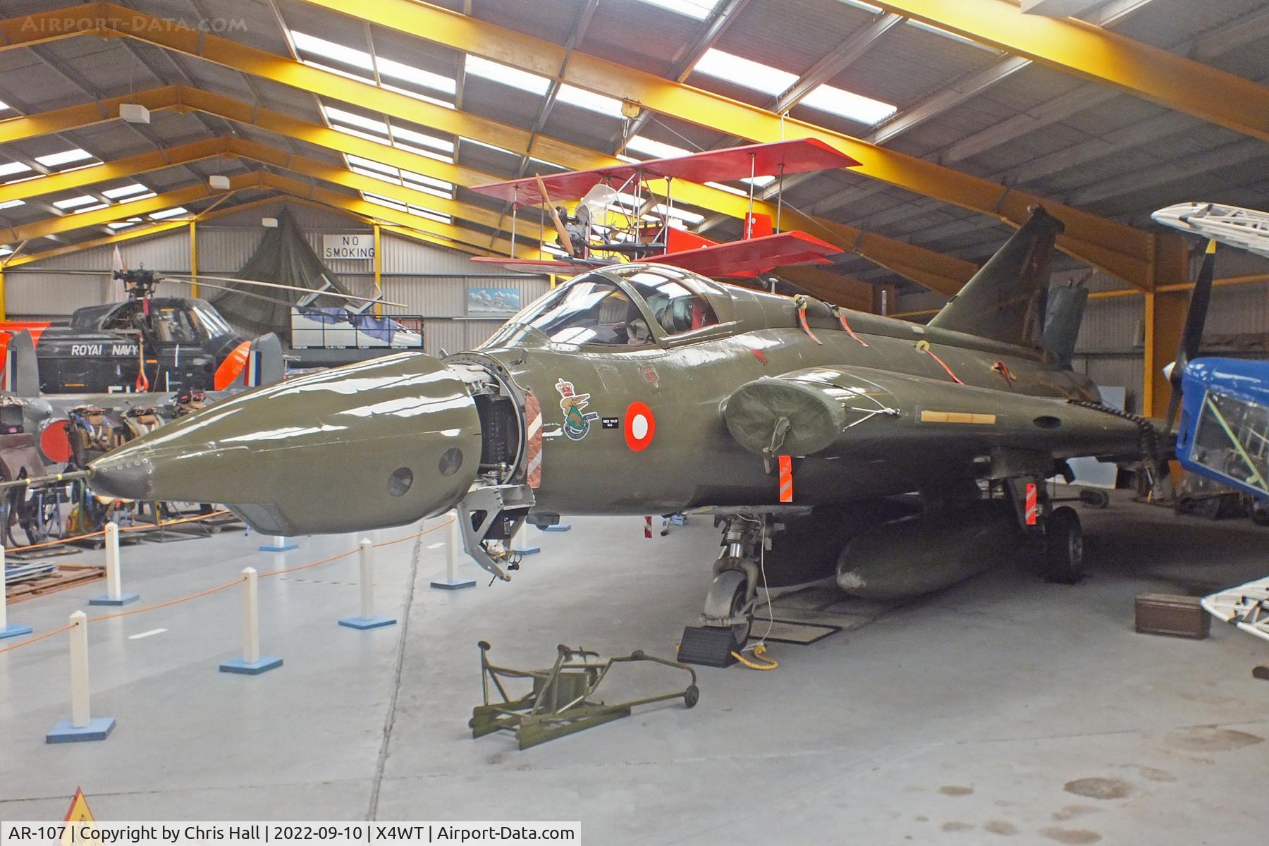 AR-107, 1971 Saab RF-35 Draken C/N 35-1107, Newark Air Museum