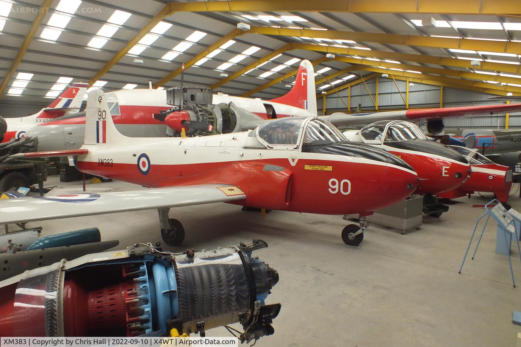 XM383, 1959 Hunting P-84 Jet Provost T.3A C/N PAC/W/6610, Newark Air Museum