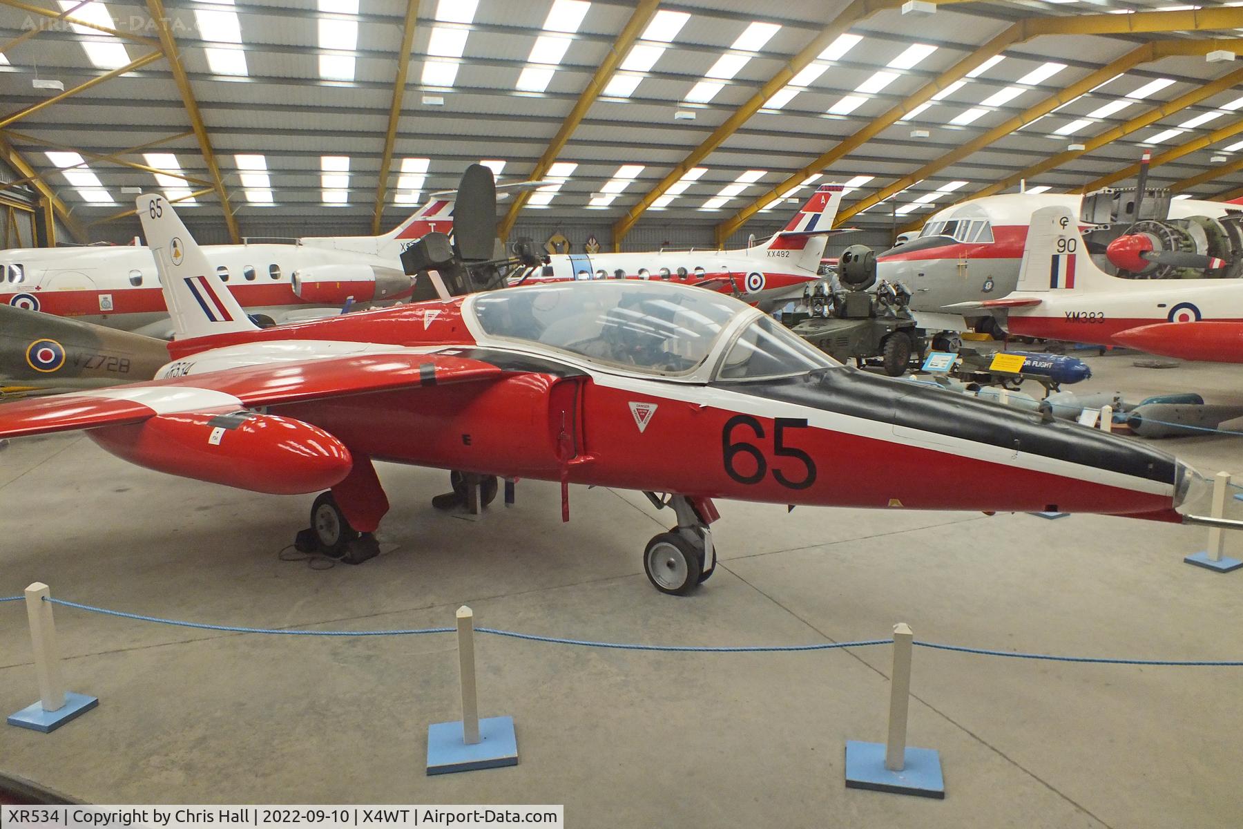 XR534, 1963 Hawker Siddeley Gnat T.1 C/N FL545, Newark Air Museum