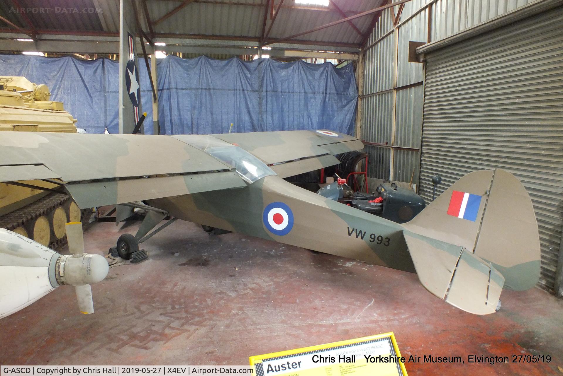 G-ASCD, 1962 Beagle A-61 Terrier 2 C/N B.615, Yorkshire Air Museum, Elvington