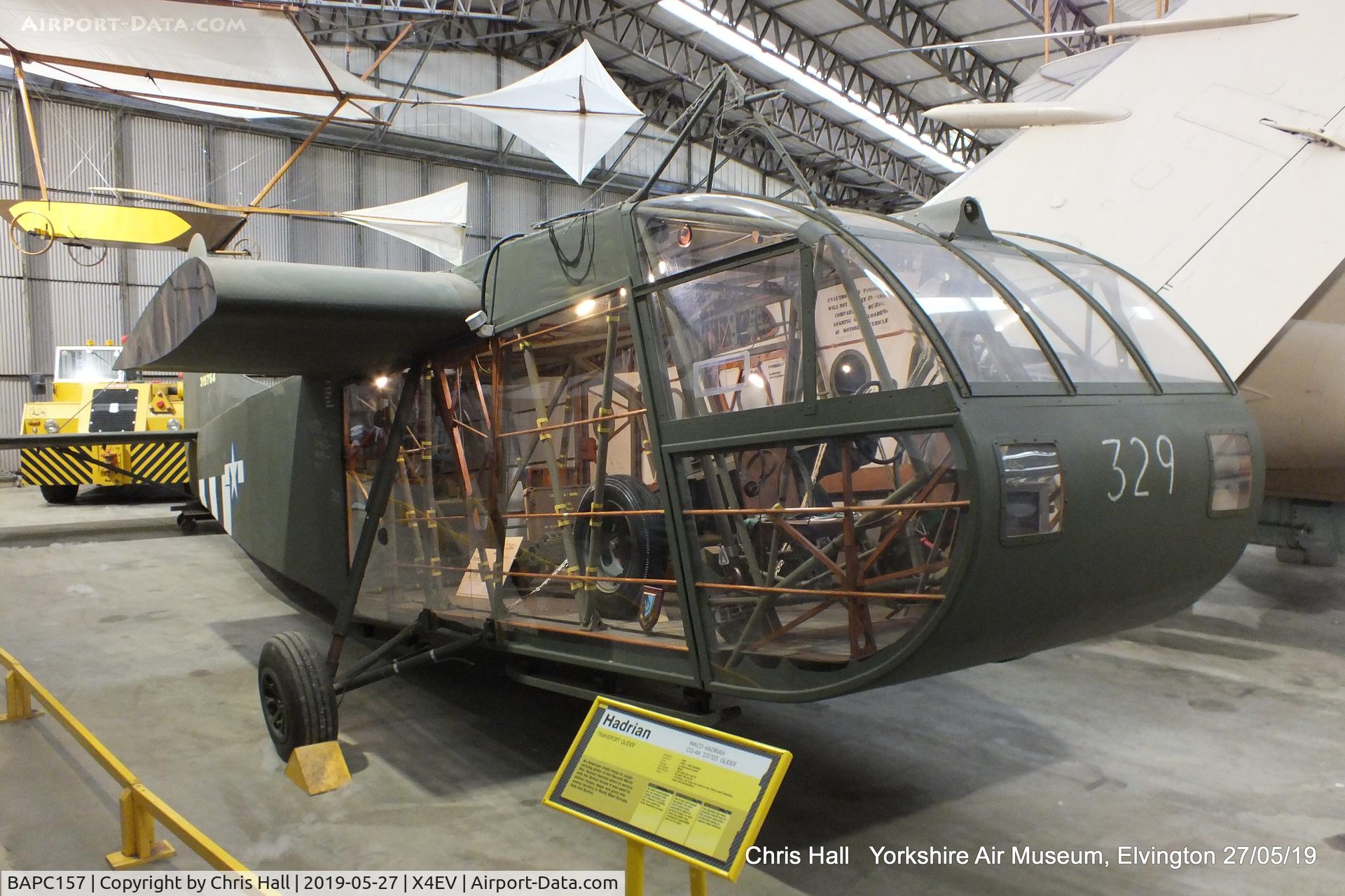 BAPC157, Waco CG-4A Hadrian Replica C/N BAPC.157, Yorkshire Air Museum, Elvington