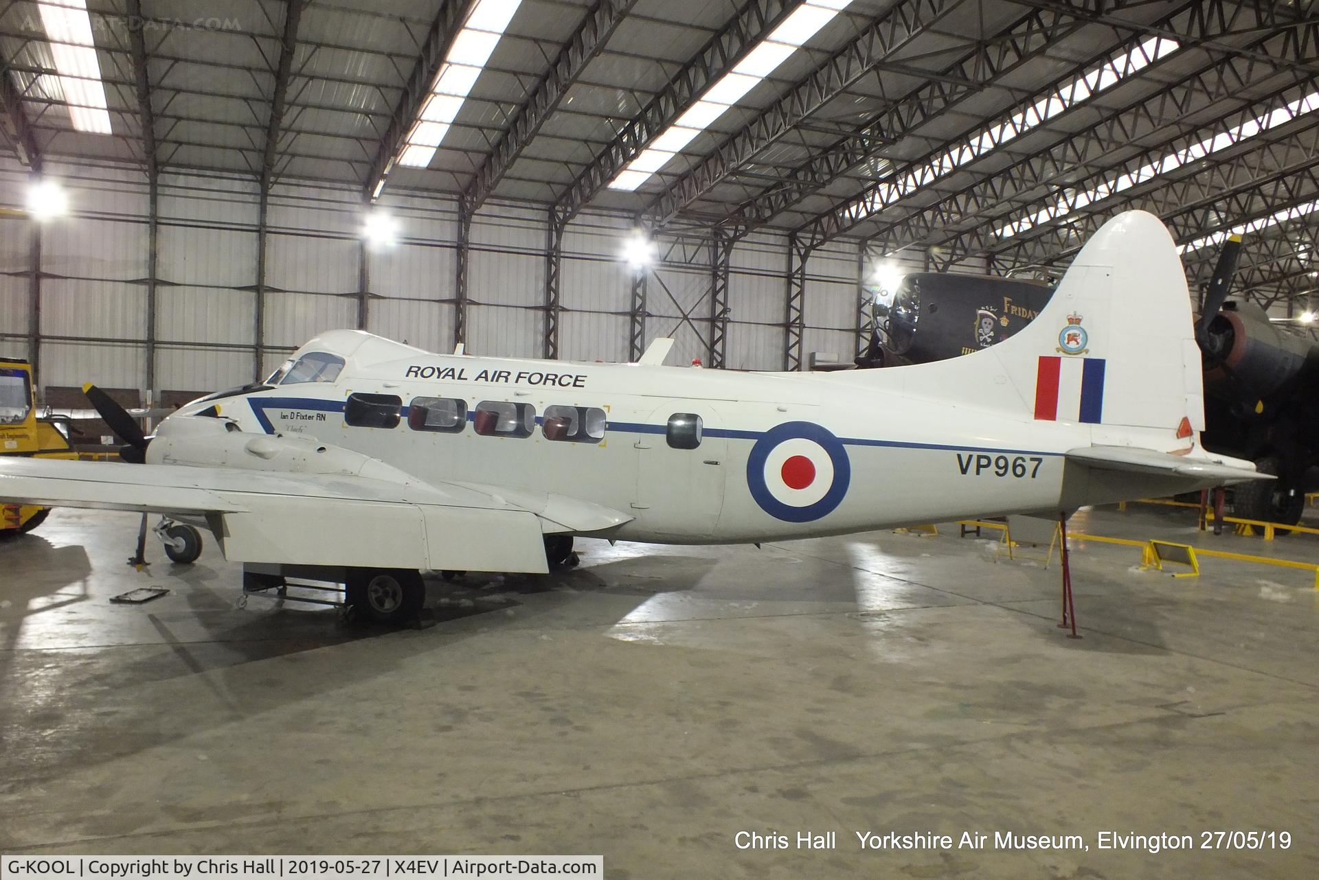 G-KOOL, 1948 De Havilland DH-104 Devon C.2 C/N 04220, Yorkshire Air Museum, Elvington