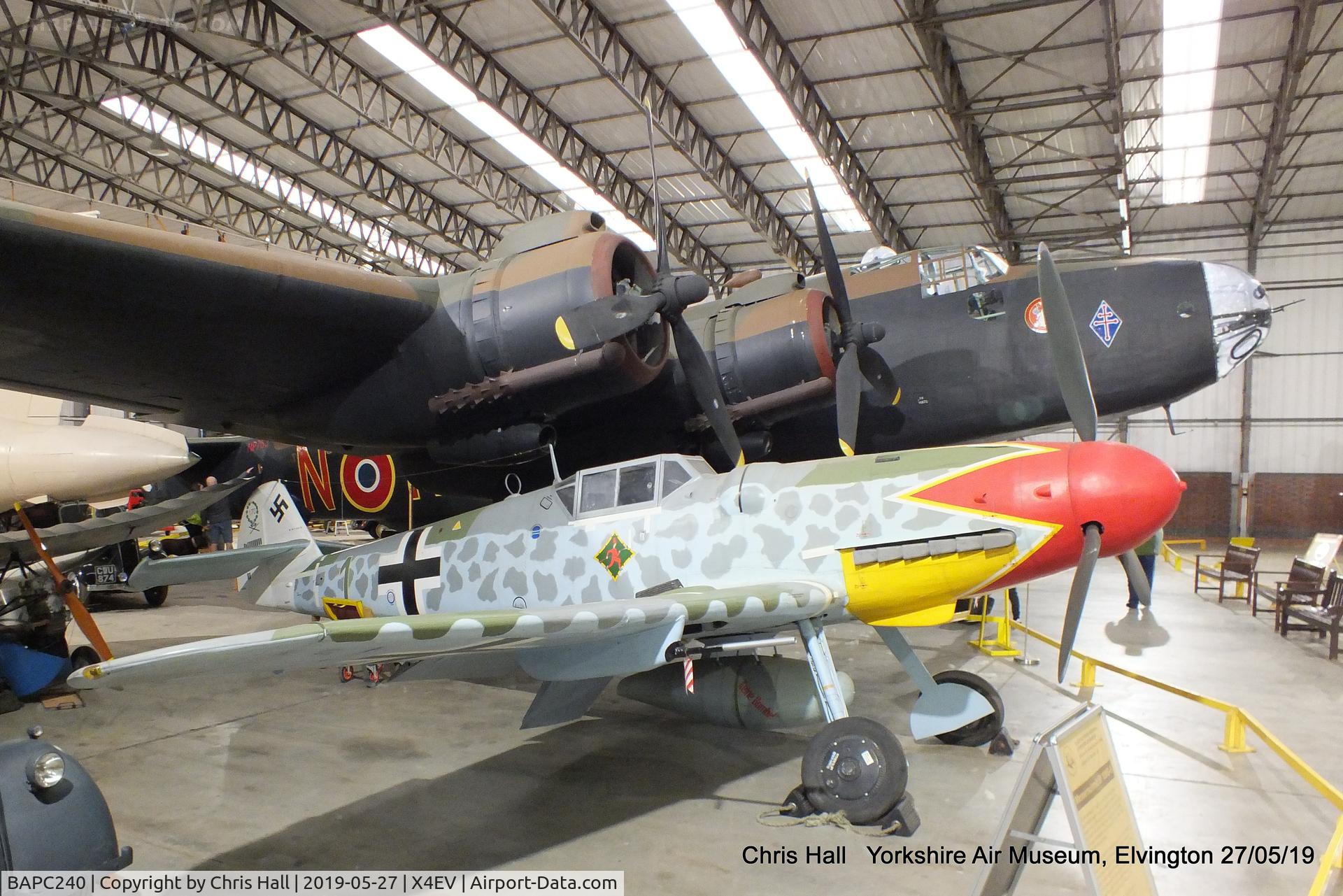 BAPC240, Messerschmitt Bf-109G-6/R-6 Replica C/N BAPC.240, Yorkshire Air Museum, Elvington