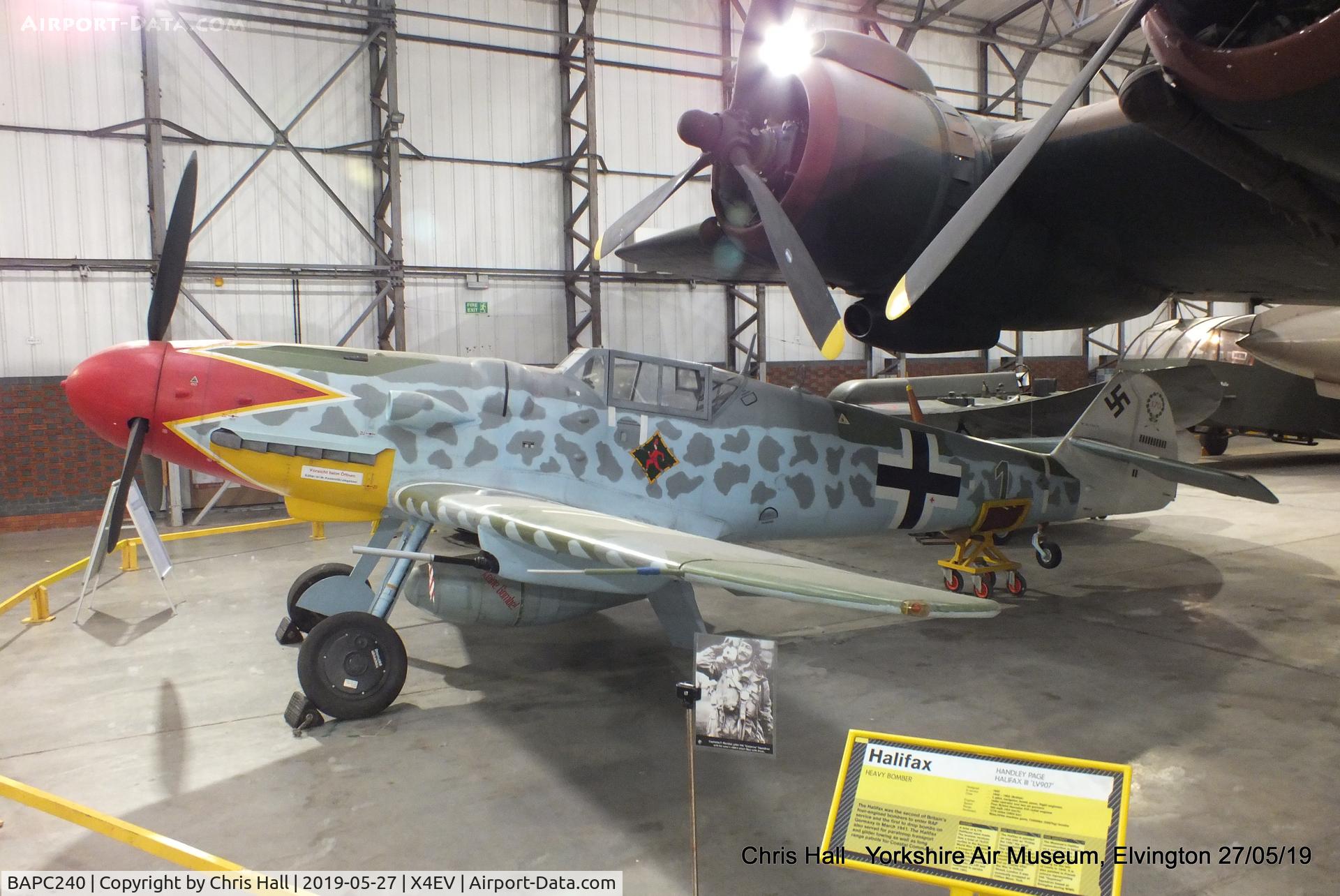 BAPC240, Messerschmitt Bf-109G-6/R-6 Replica C/N BAPC.240, Yorkshire Air Museum, Elvington