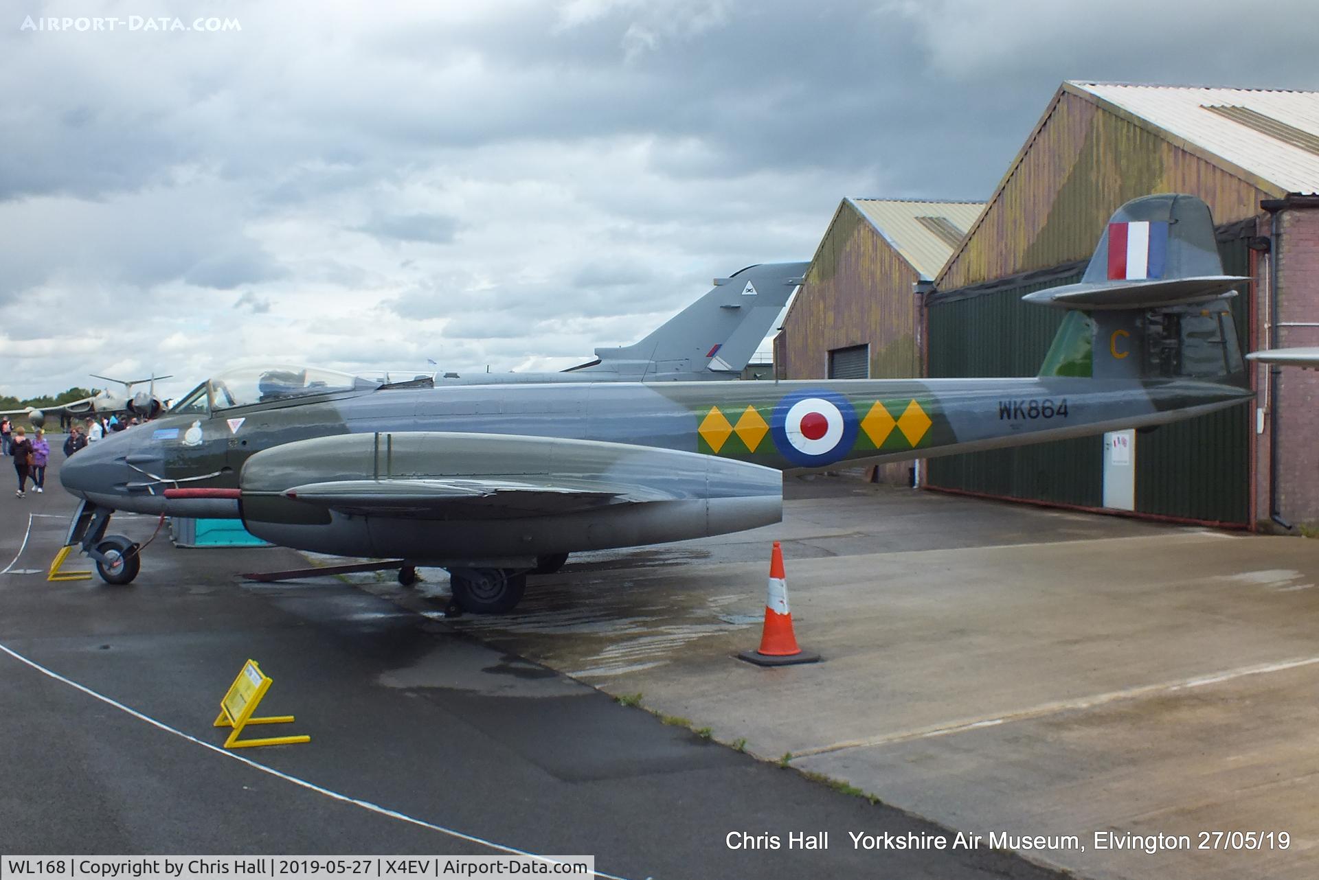 WL168, Gloster Meteor F.8 C/N Not found WL168, Yorkshire Air Museum, Elvington