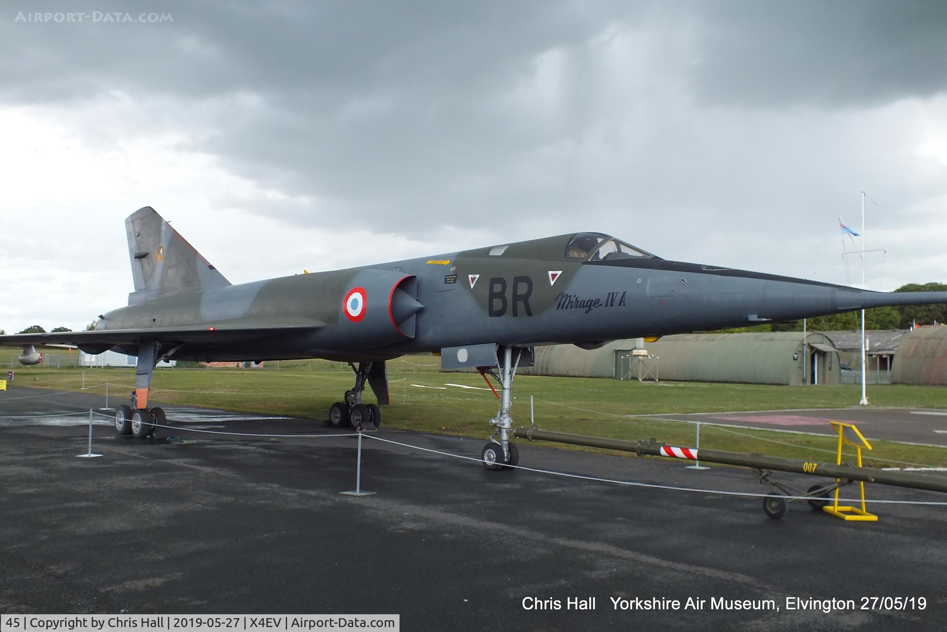 45, 1966 Dassault Mirage IVA C/N 45, Yorkshire Air Museum, Elvington