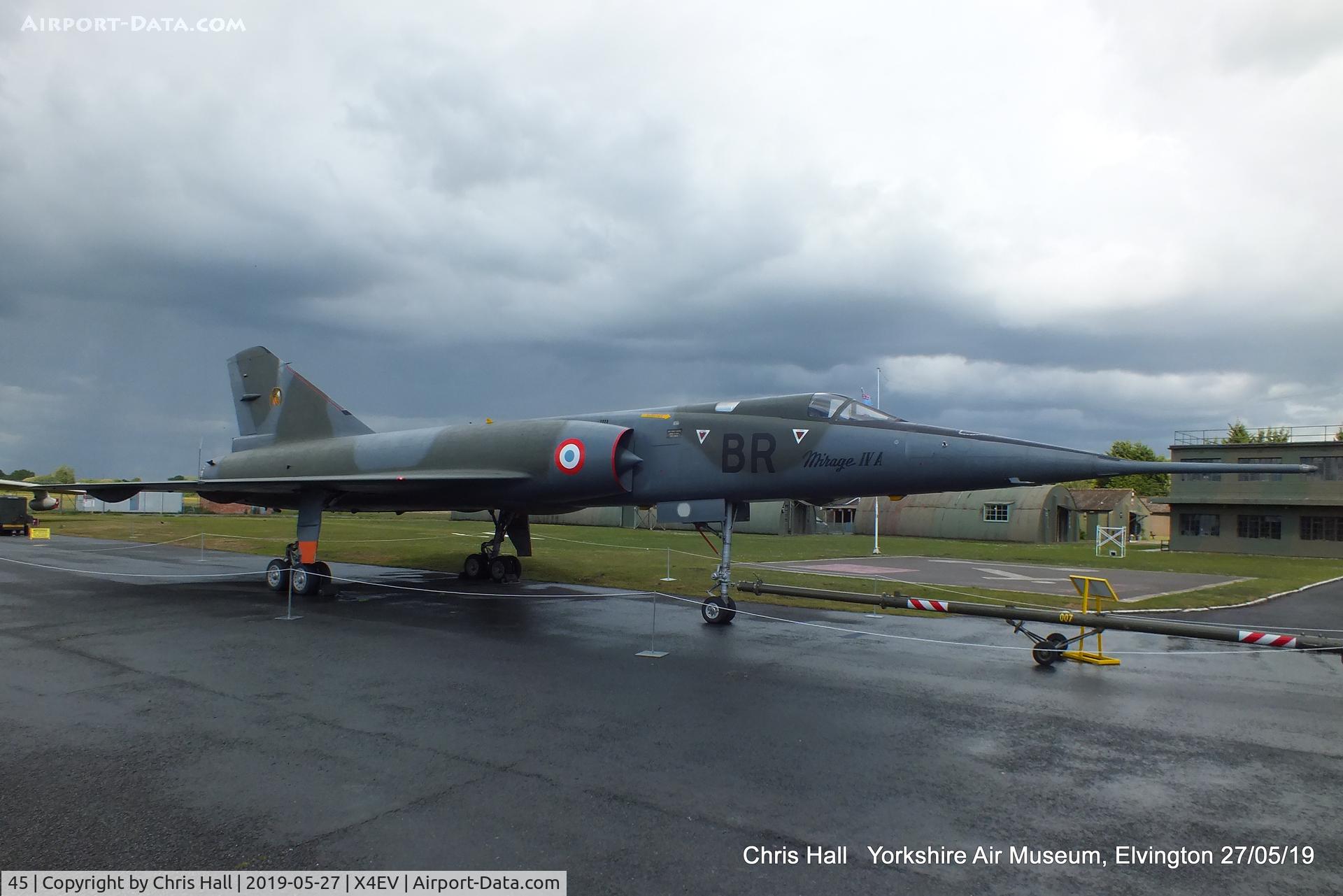 45, 1966 Dassault Mirage IVA C/N 45, Yorkshire Air Museum, Elvington