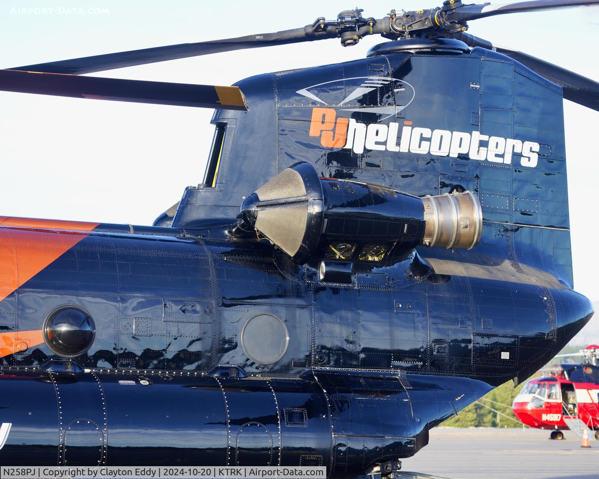 N258PJ, 1991 Boeing CH-47D C/N (M3407) 91-0258, Truckee Tahoe airport in California 2024.