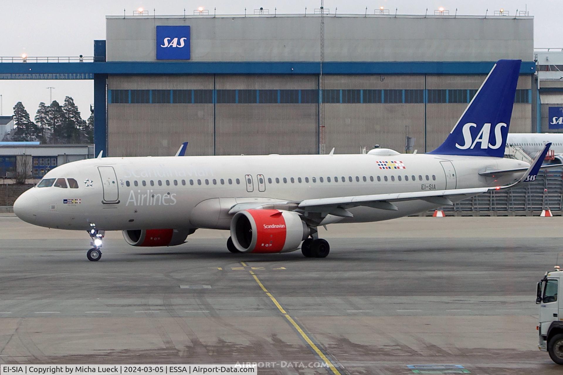 EI-SIA, 2017 Airbus A320-251N C/N 7897, At Arlanda
