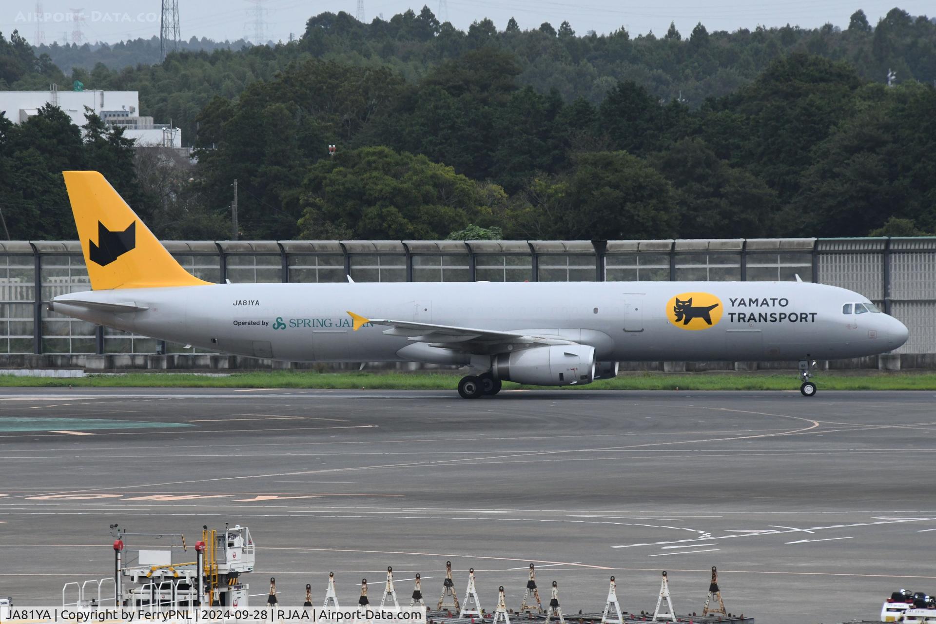 JA81YA, 2010 Airbus A321-231(P2F) C/N 4173, Yamato Transport A321P2F , formally operated by Qatar as a pax plane