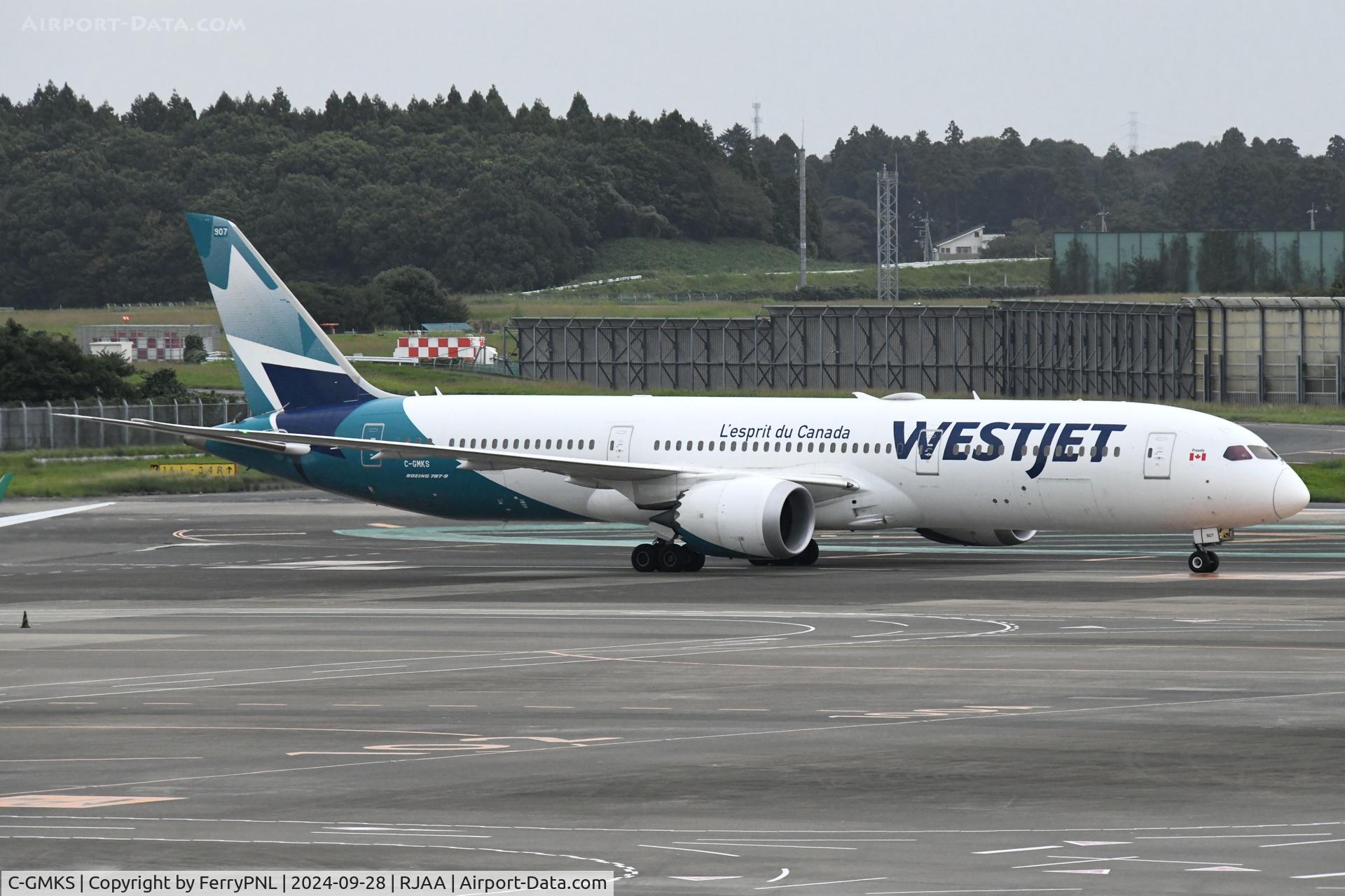 C-GMKS, 2020 Boeing 787-9 Dreamliner Dreamliner C/N 64979, Westjet B789 made it across the pacific