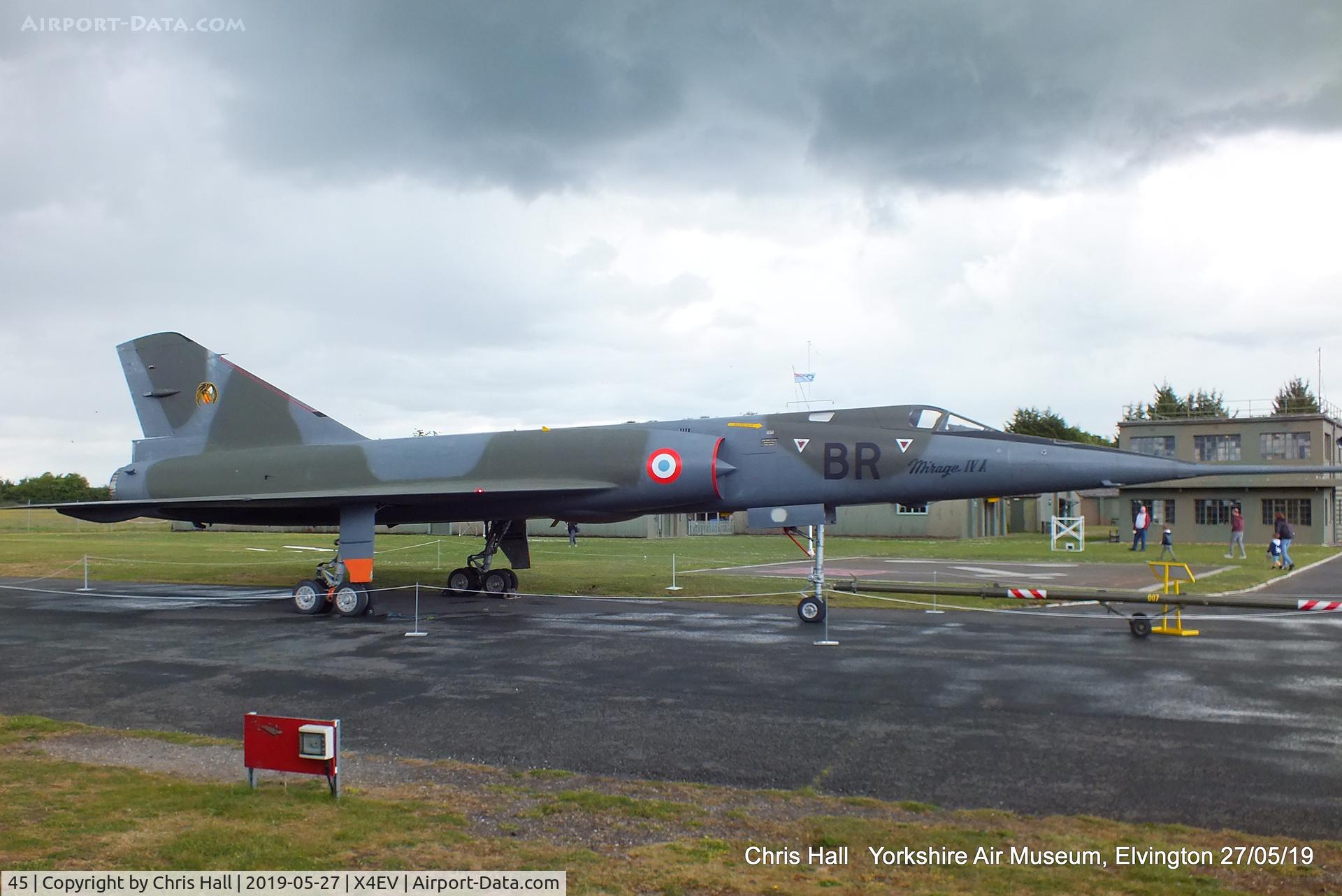 45, 1966 Dassault Mirage IVA C/N 45, Yorkshire Air Museum, Elvington