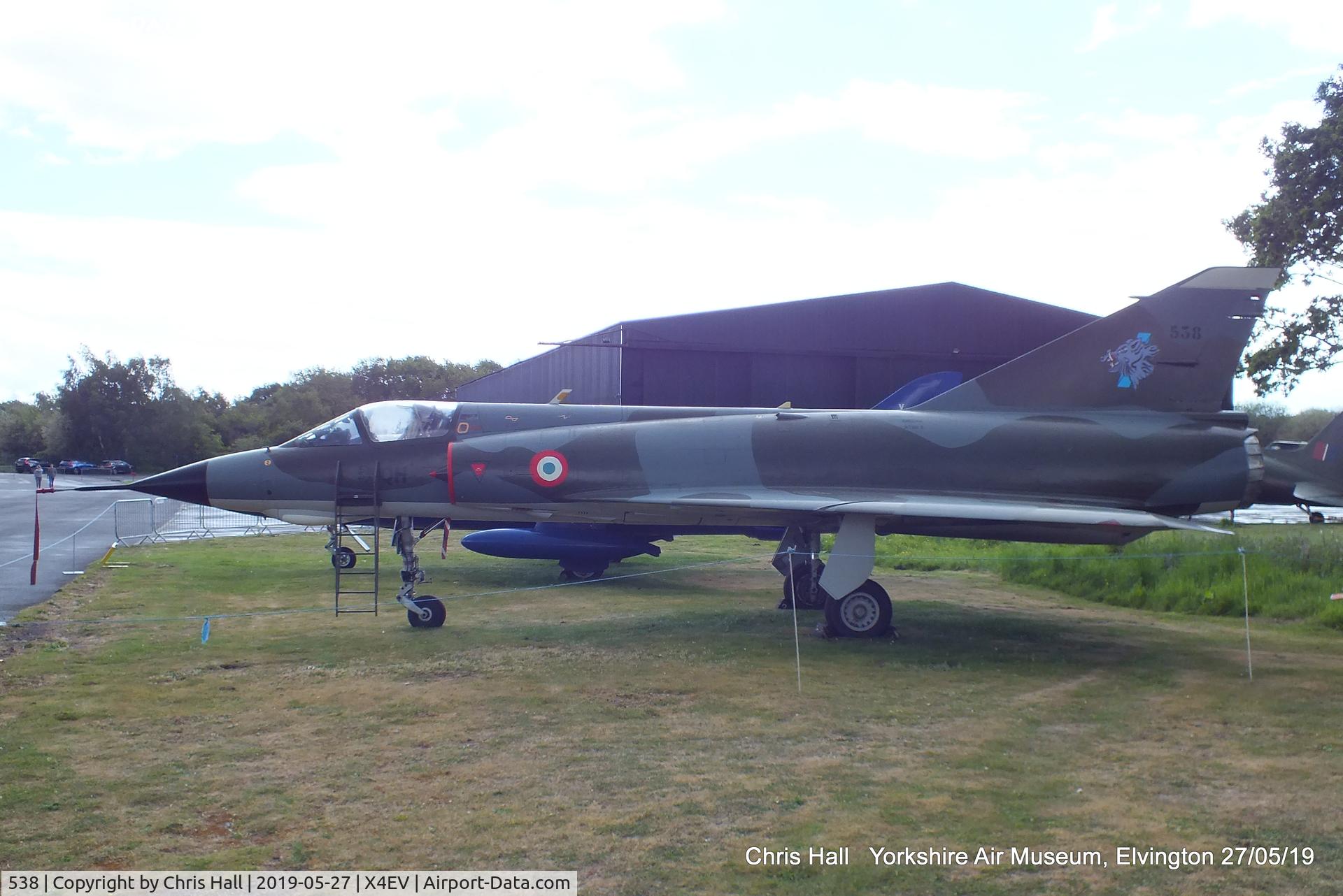 538, Dassault Mirage IIIE C/N 538, Yorkshire Air Museum, Elvington