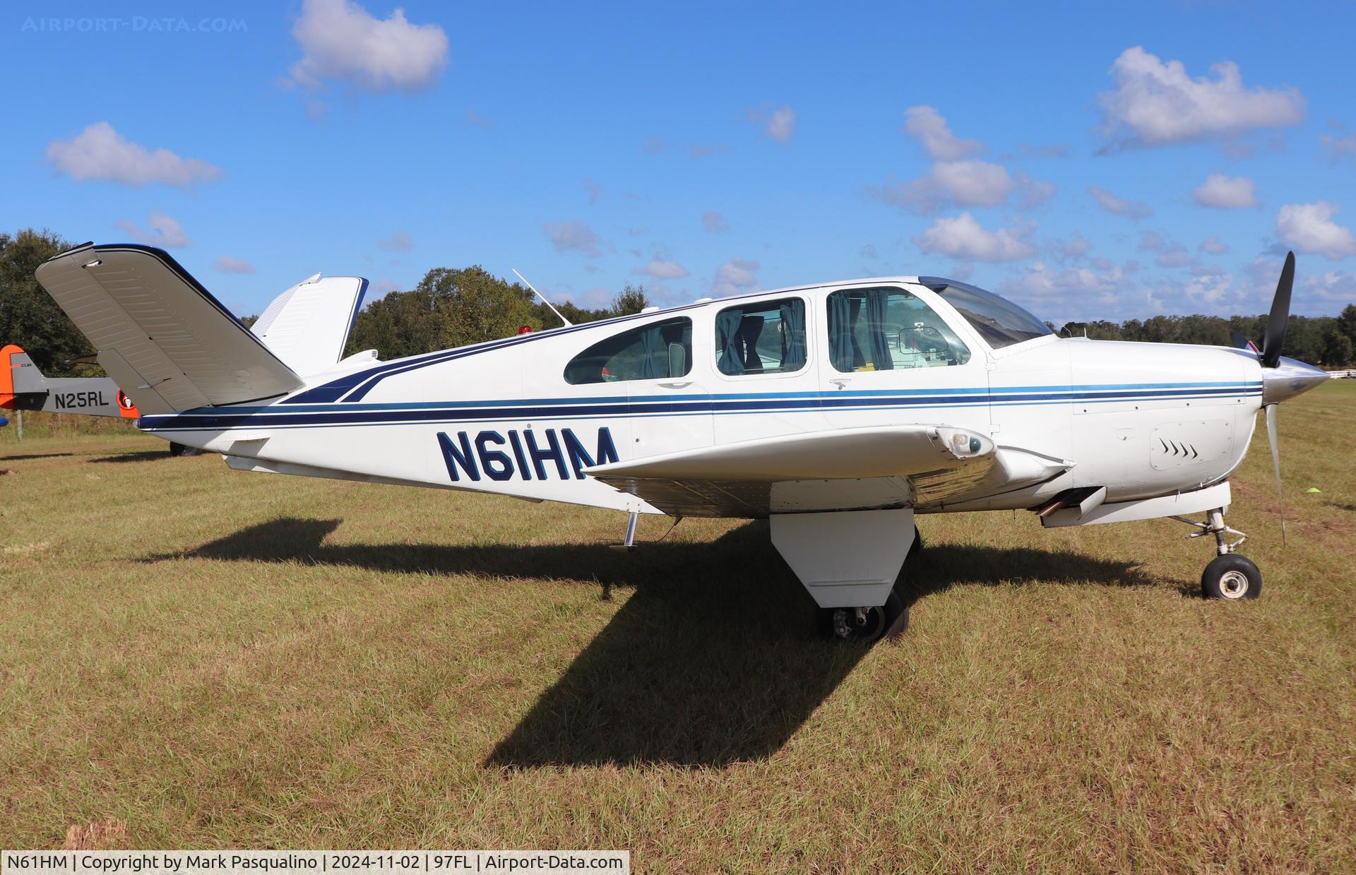 N61HM, 1961 Beech N35 Bonanza C/N D-6756, Beech N35