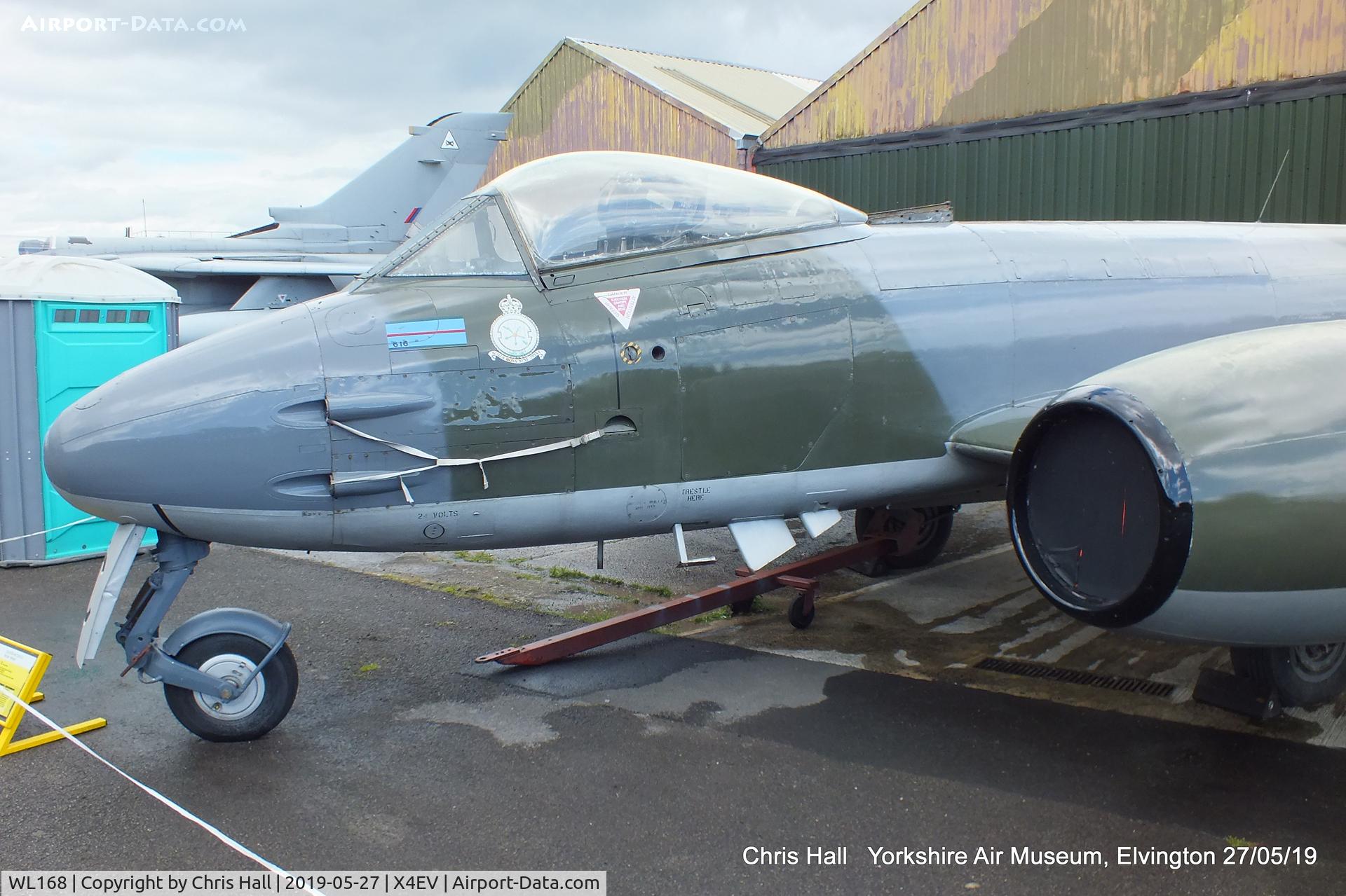 WL168, Gloster Meteor F.8 C/N Not found WL168, Yorkshire Air Museum, Elvington