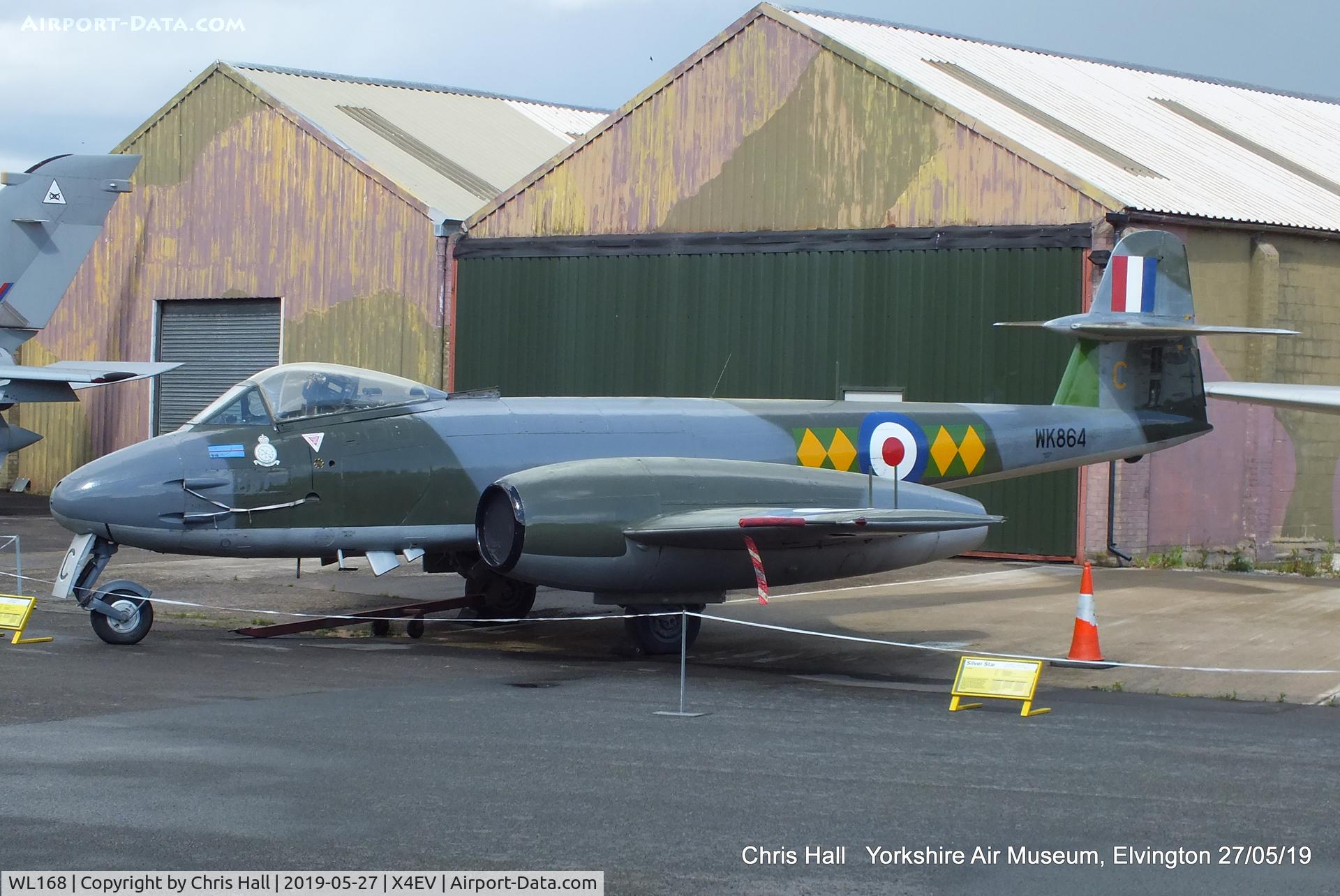 WL168, Gloster Meteor F.8 C/N Not found WL168, Yorkshire Air Museum, Elvington
