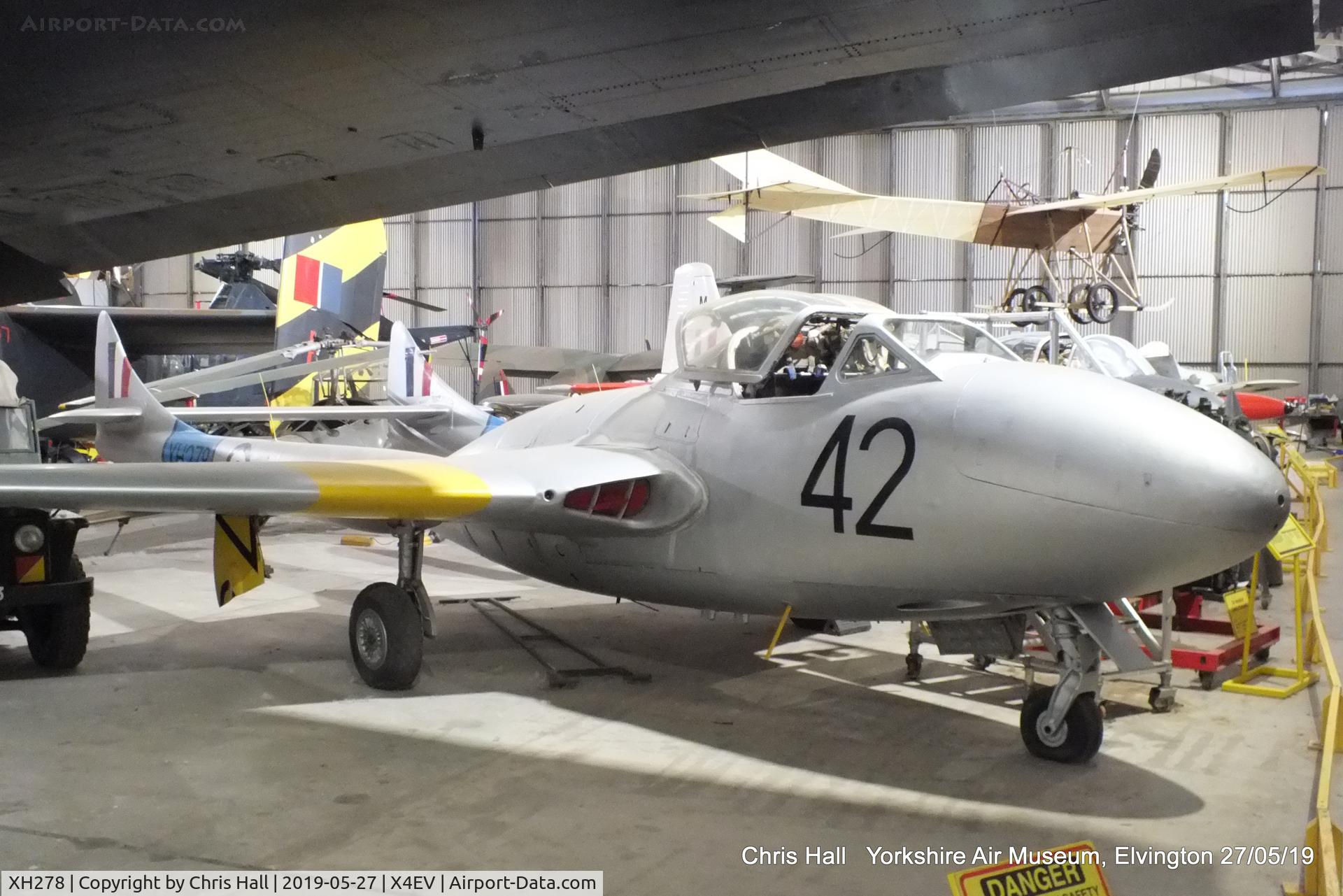 XH278, 1955 De Havilland DH-115 Vampire T.11 C/N 15607, Yorkshire Air Museum, Elvington