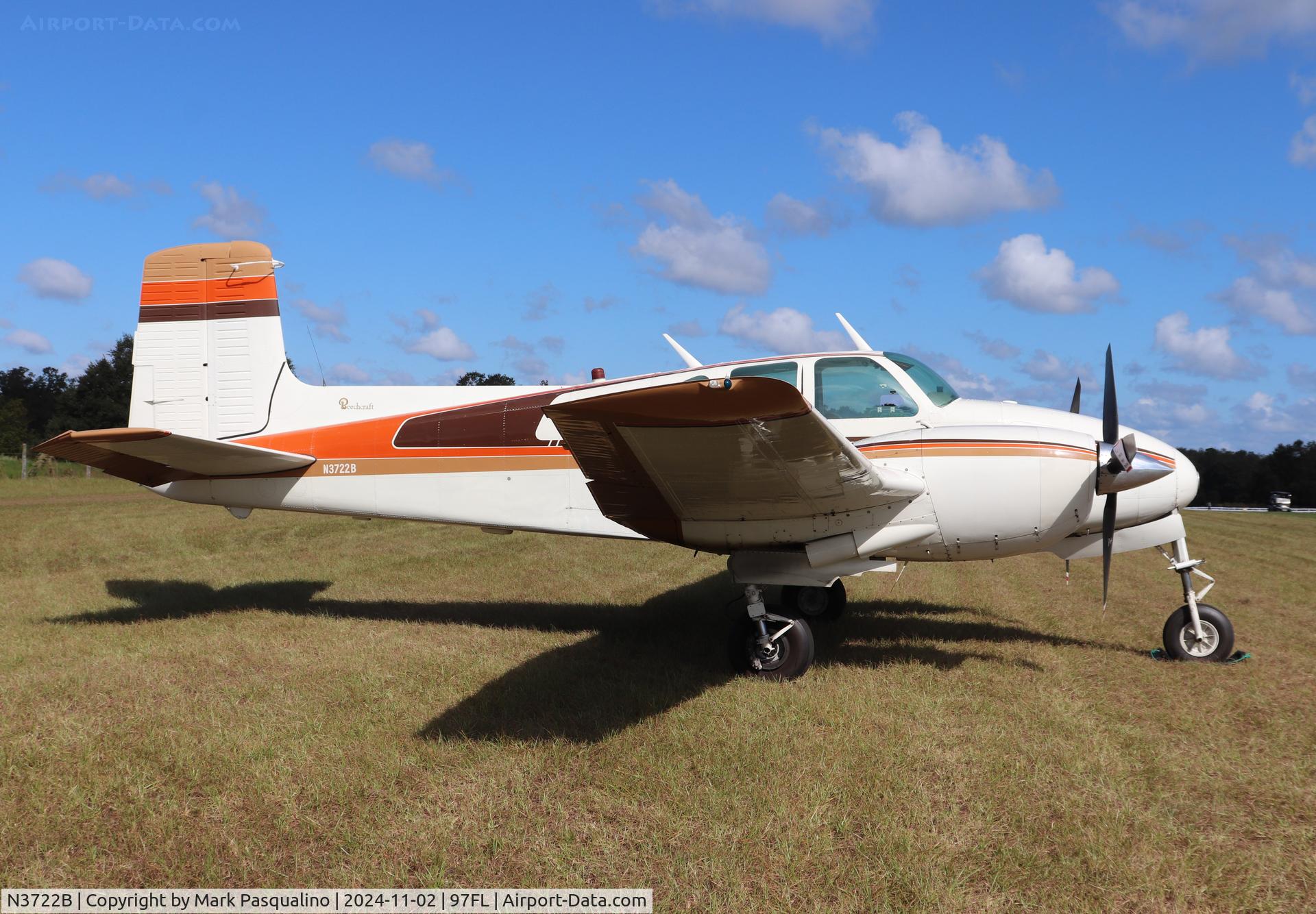N3722B, 1955 Beech C-50 Twin Bonanza C/N CH-152, Beech C50