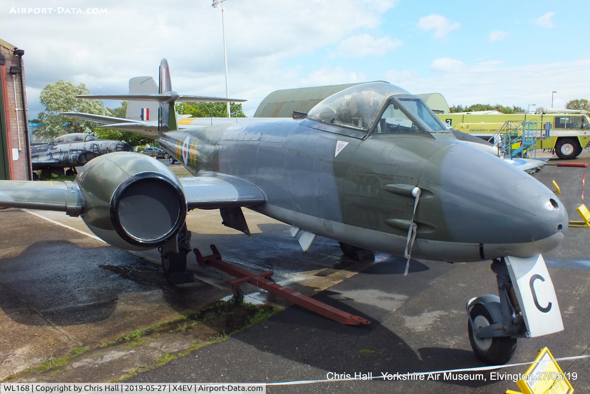 WL168, Gloster Meteor F.8 C/N Not found WL168, Yorkshire Air Museum, Elvington